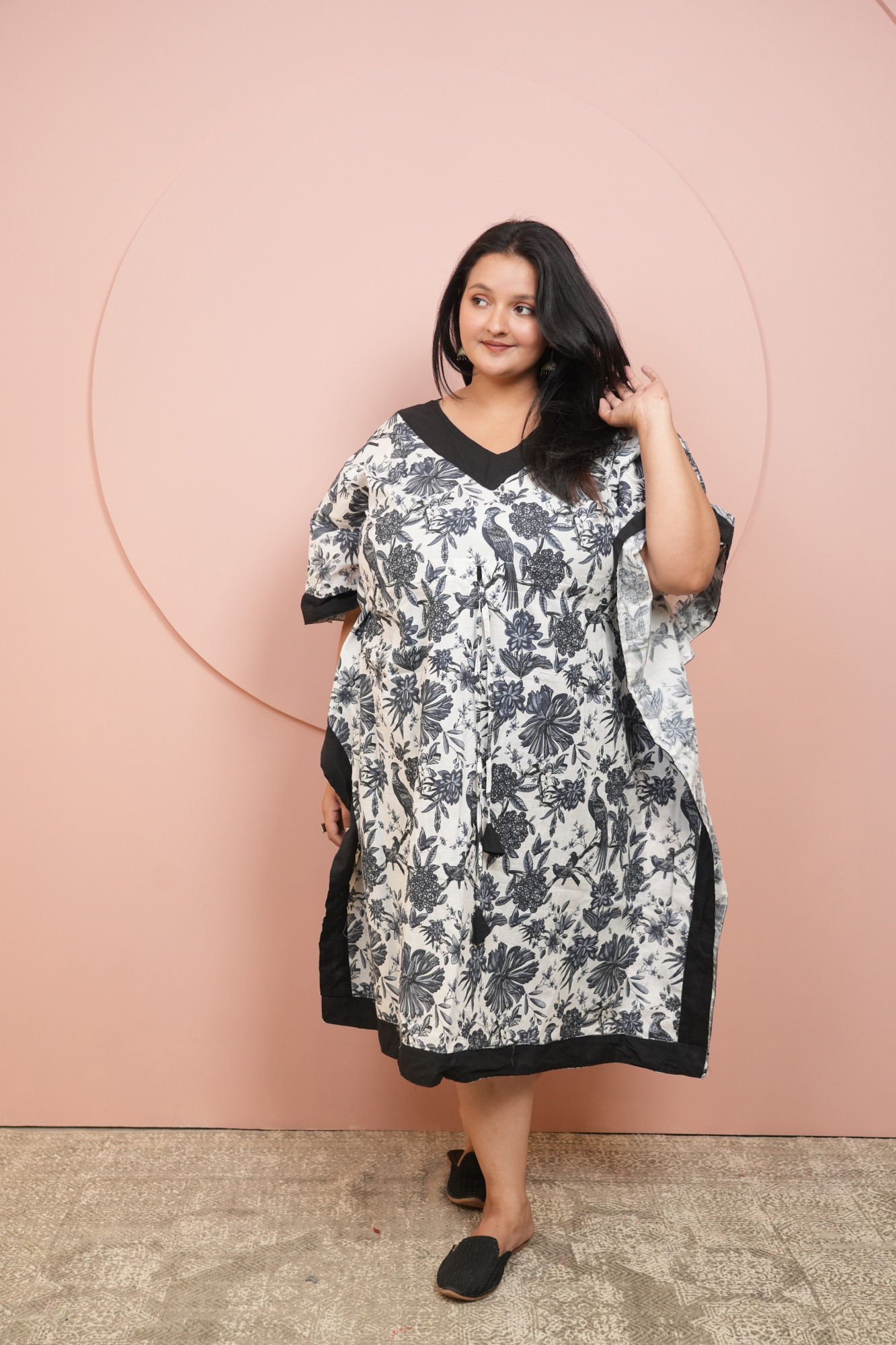 White Bird Printed Kaftan