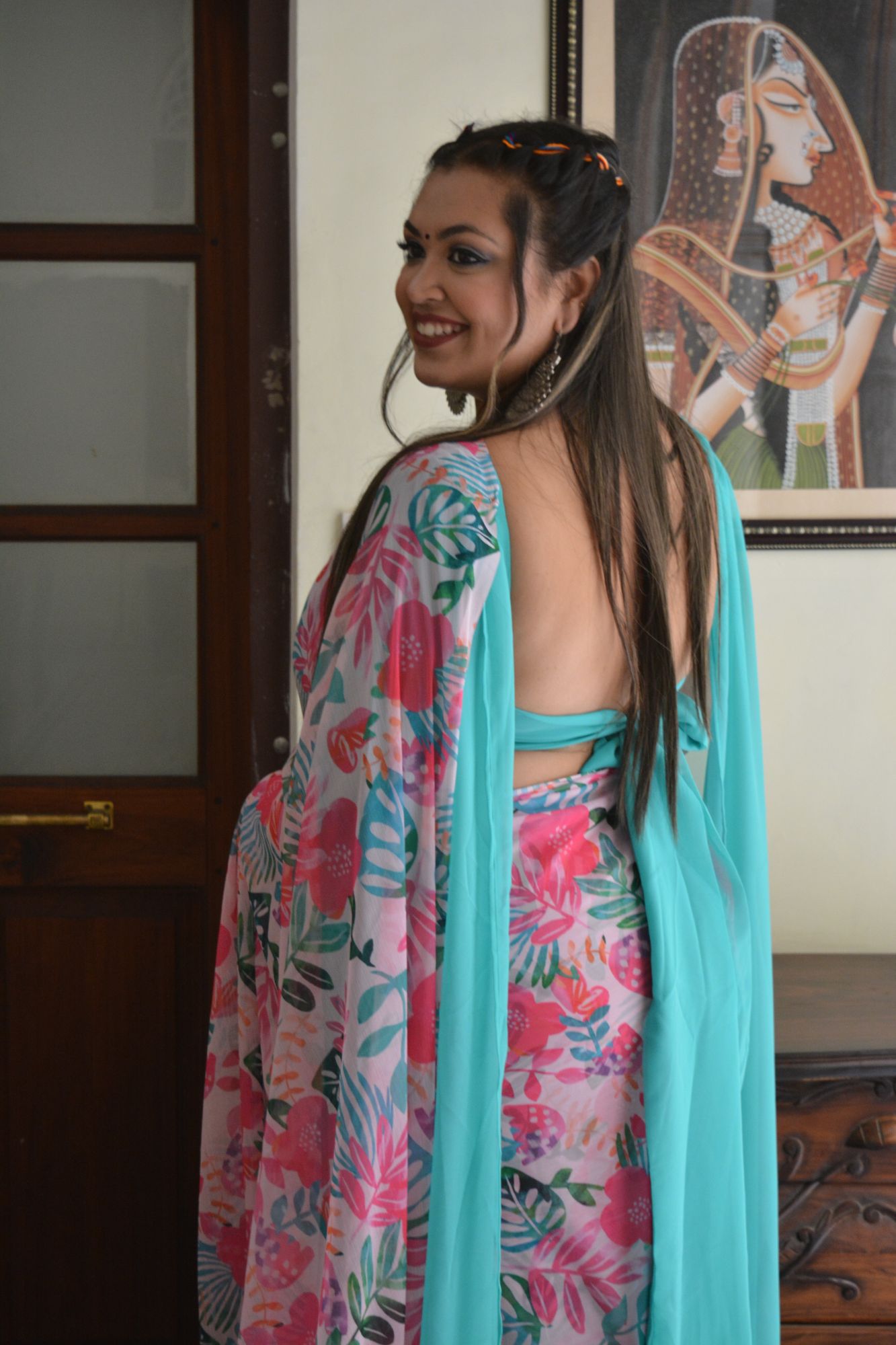 Garden Georgette Saree