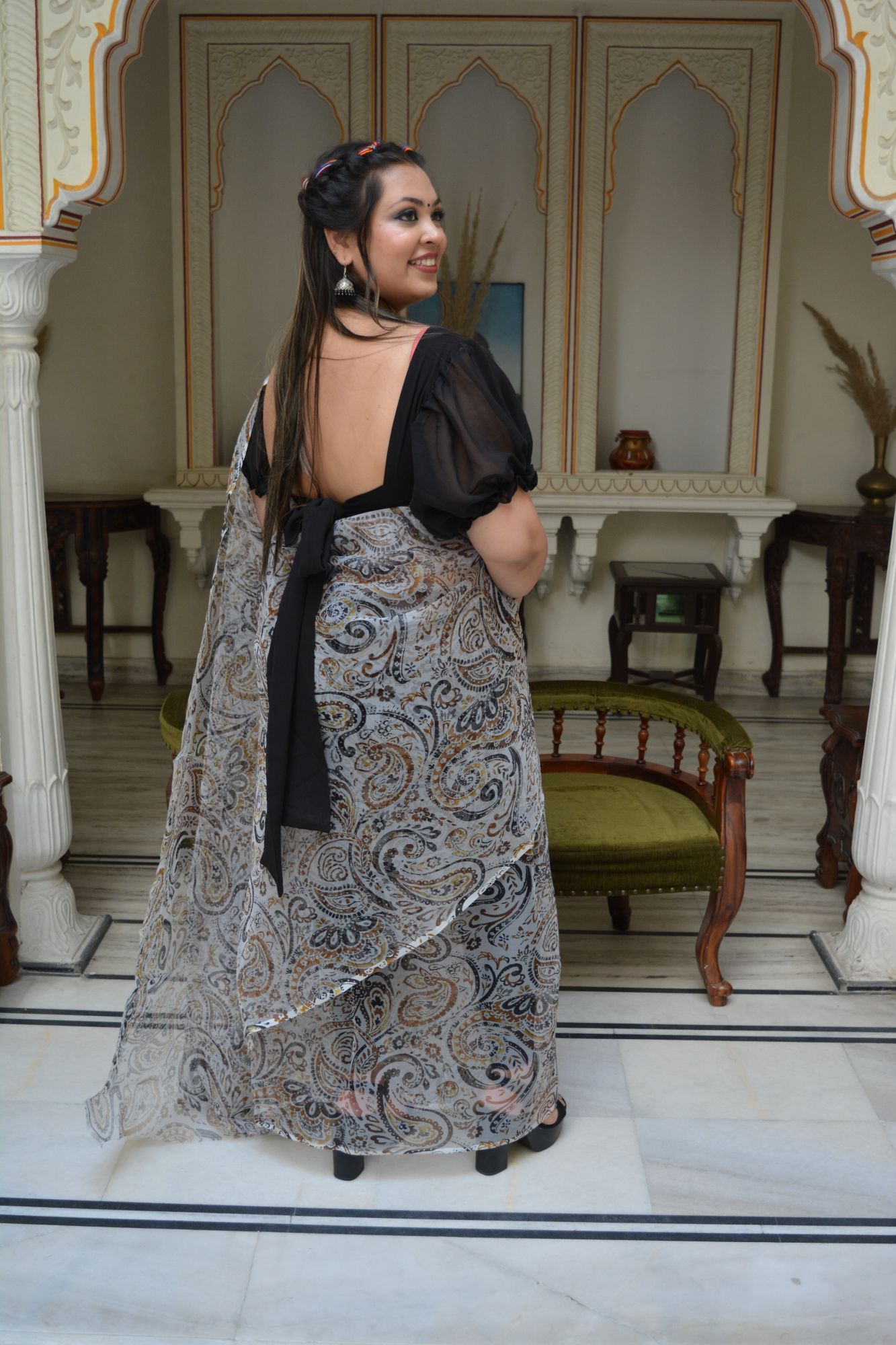 Paisley Orgenza Saree