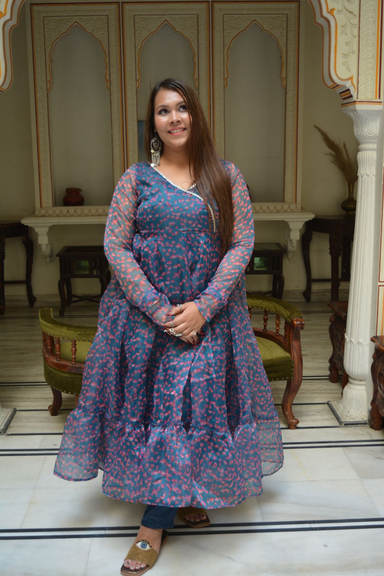 Custom Anarkali kurta set
