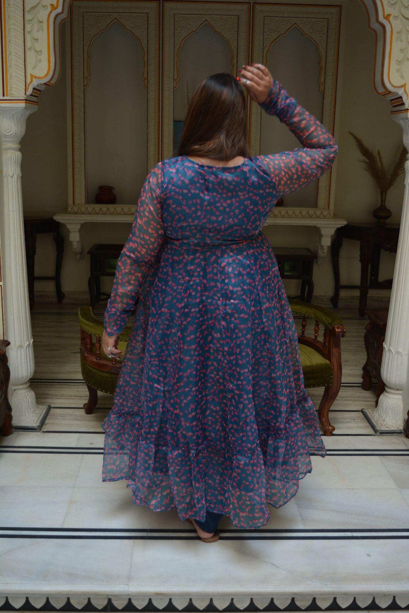 Custom Anarkali kurta set