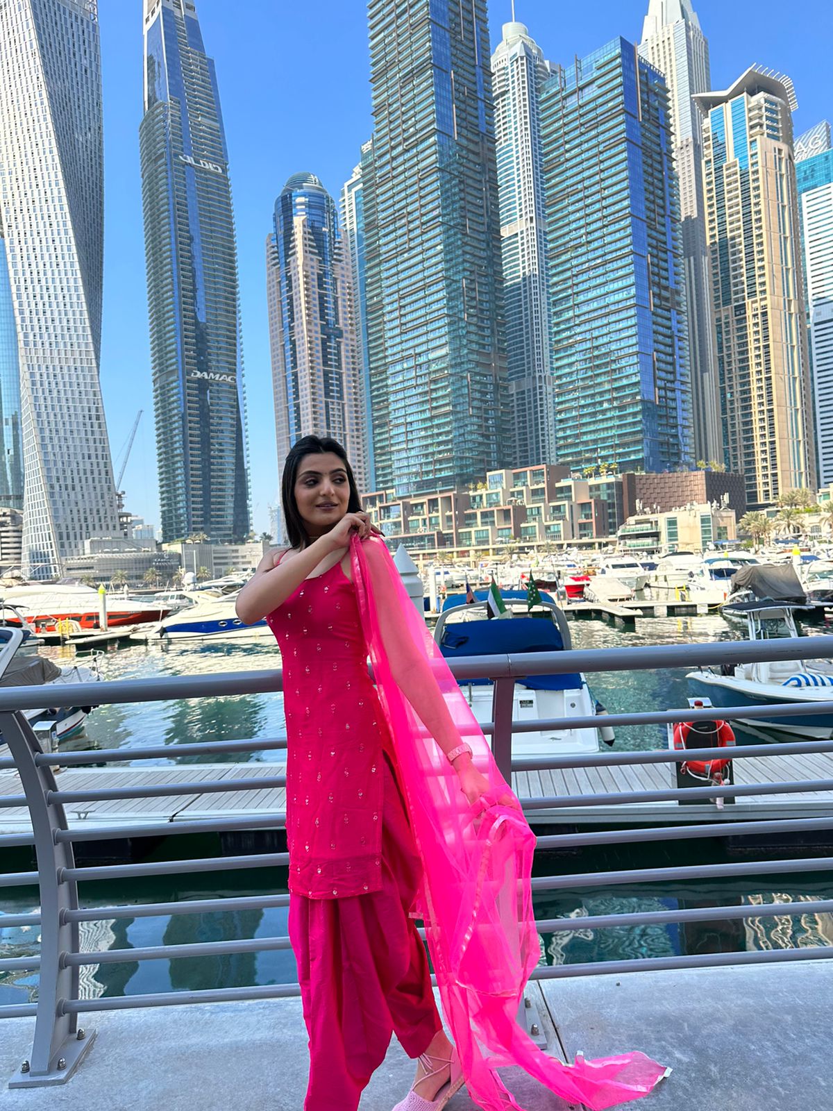 Hot Pink Patiala Set