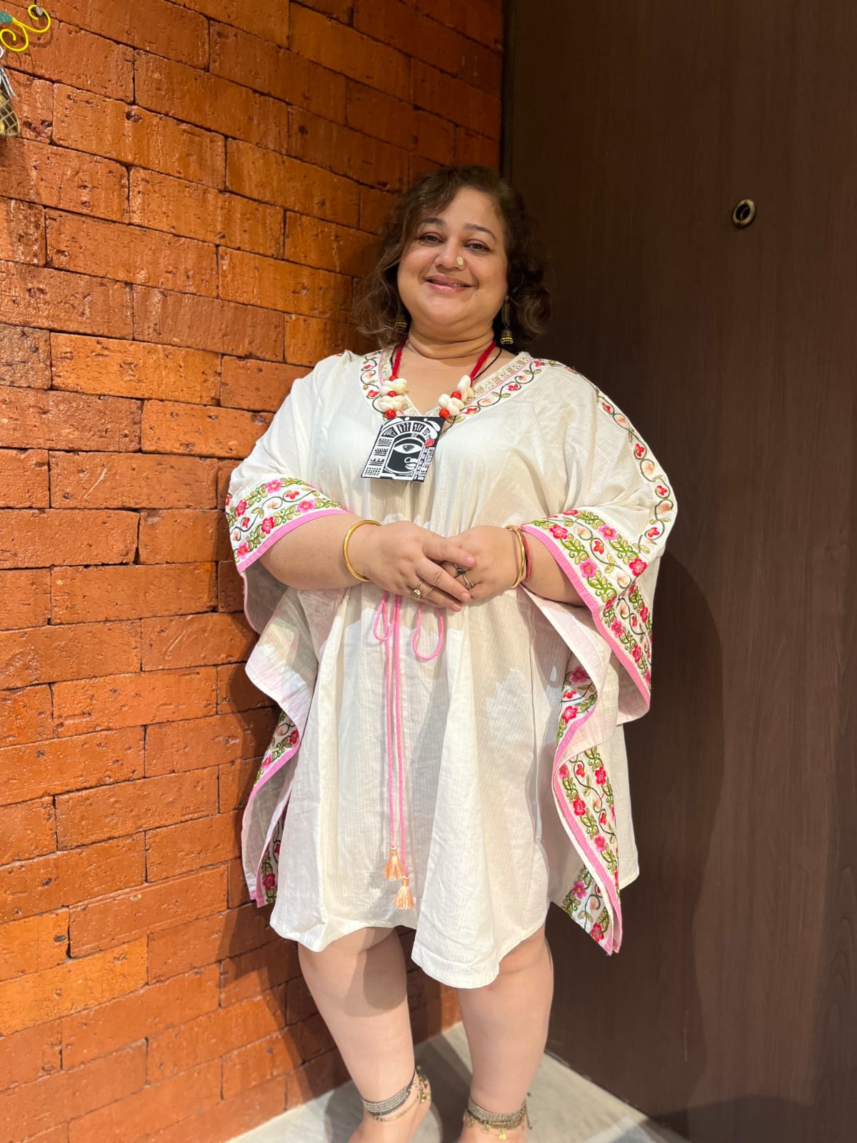 White Laced Kaftan