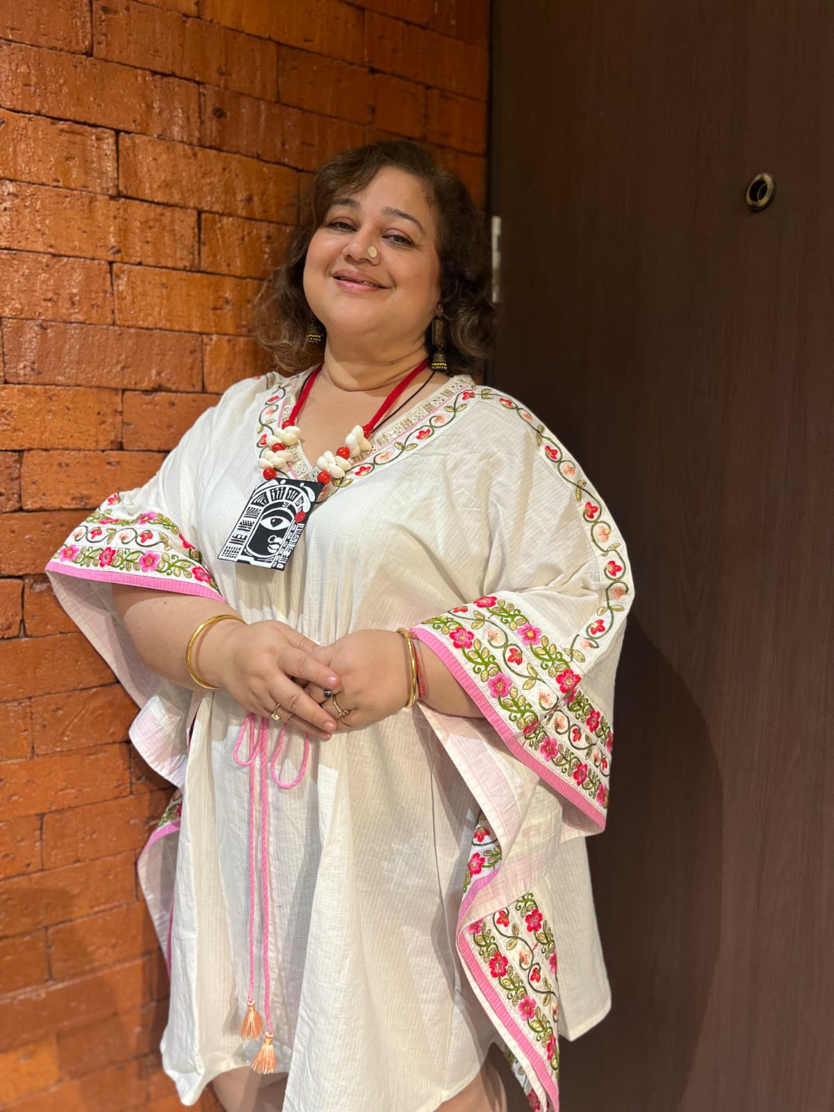 White Laced Kaftan