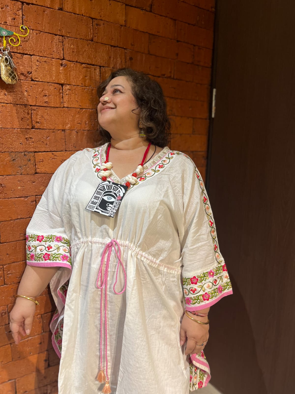 White Laced Kaftan
