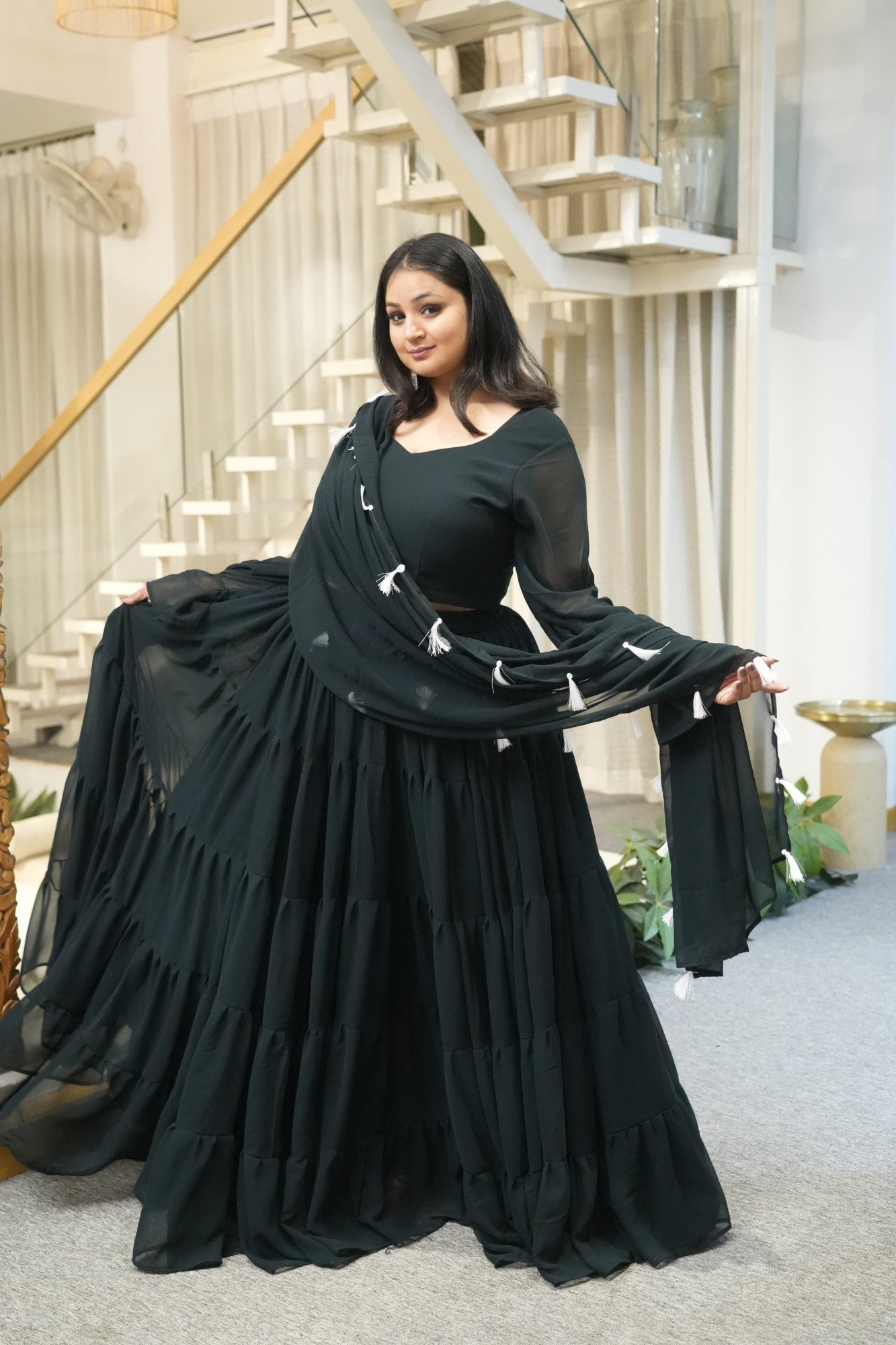 Jungle Jaunt Georgette Lehenga Set