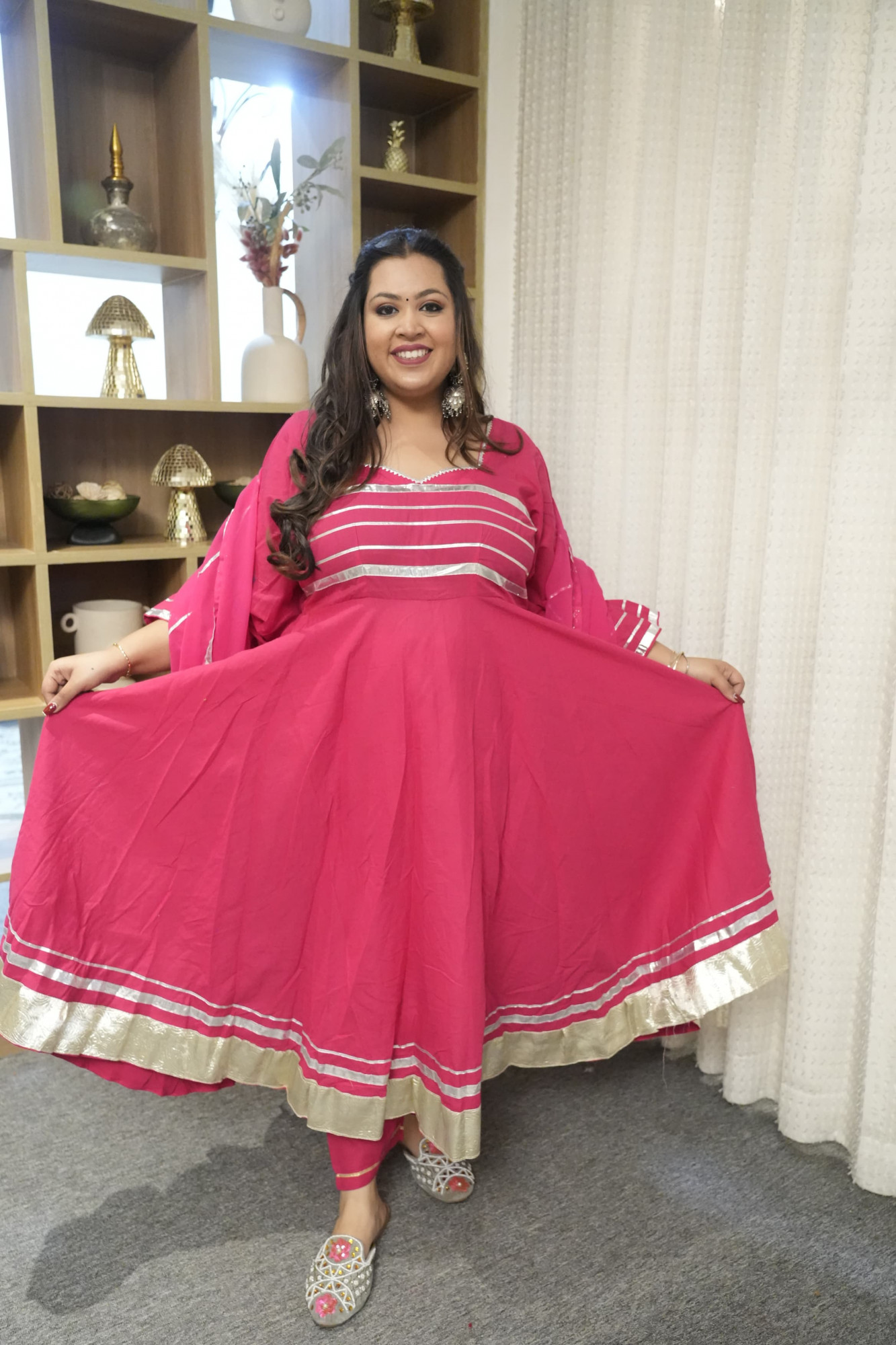 Gul Rani Pink Anarkali Set