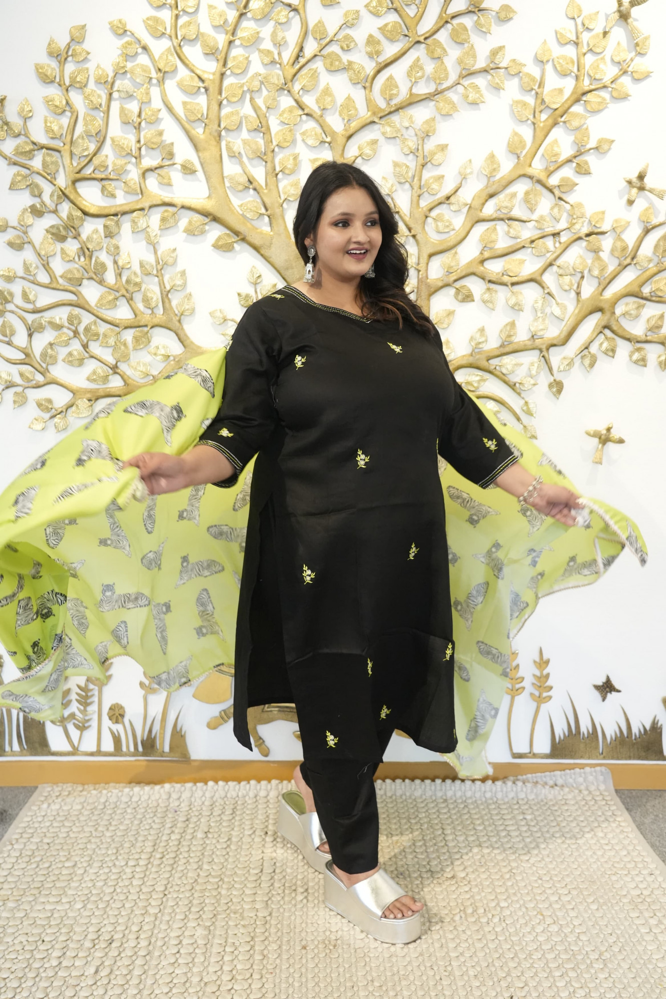 Dark Magic Embroidered Suit Set