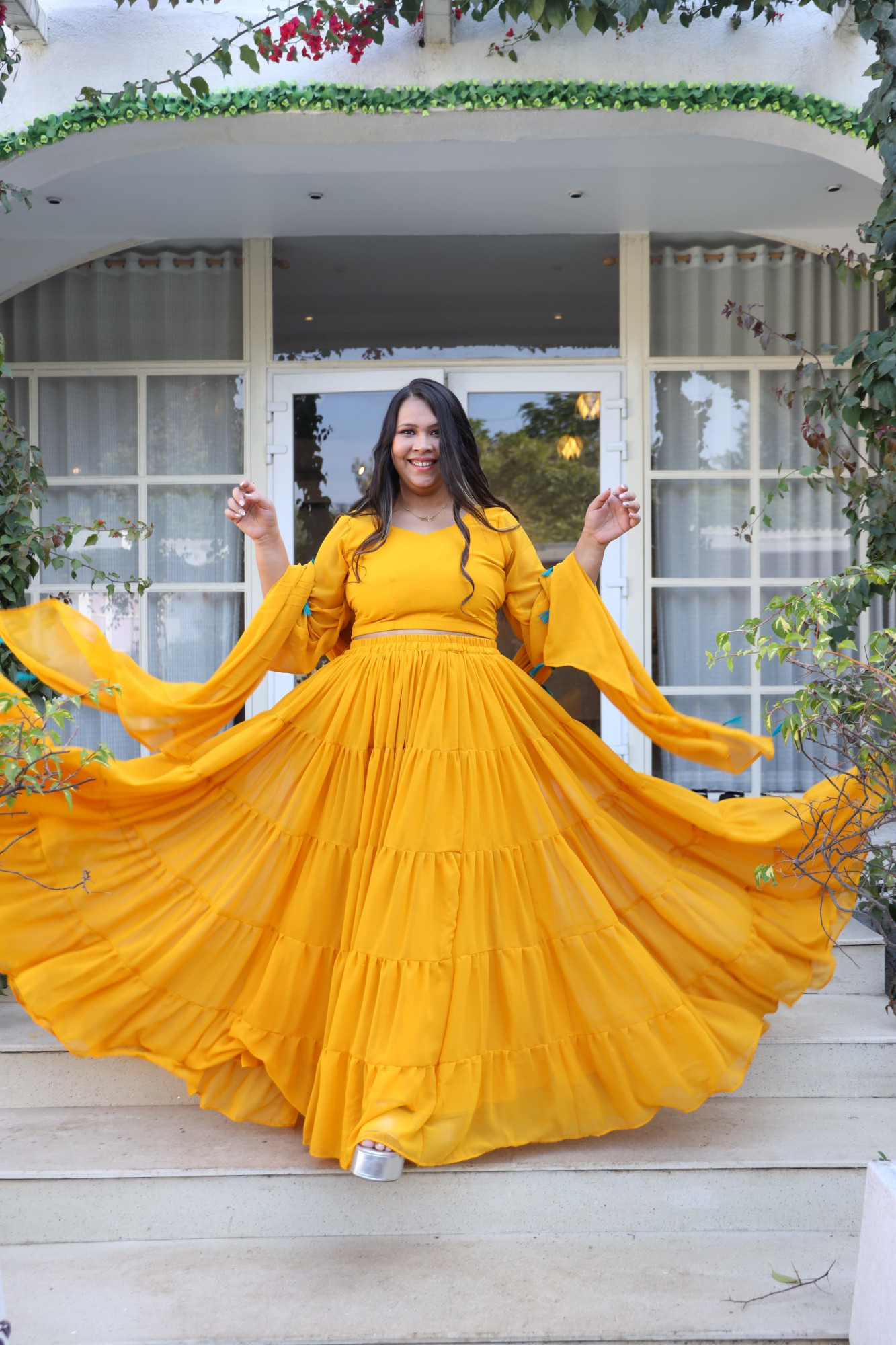 Sunshine Georgette Lehenga Set