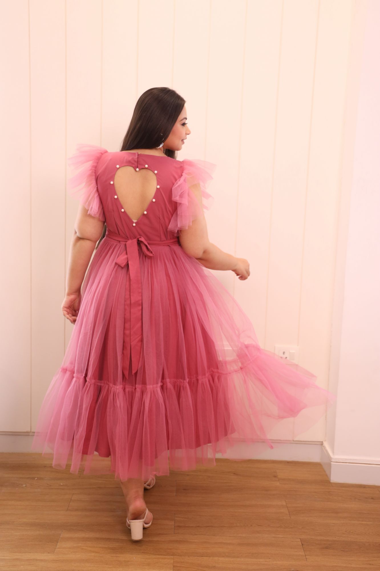 Dark Onion Flared Short Dress