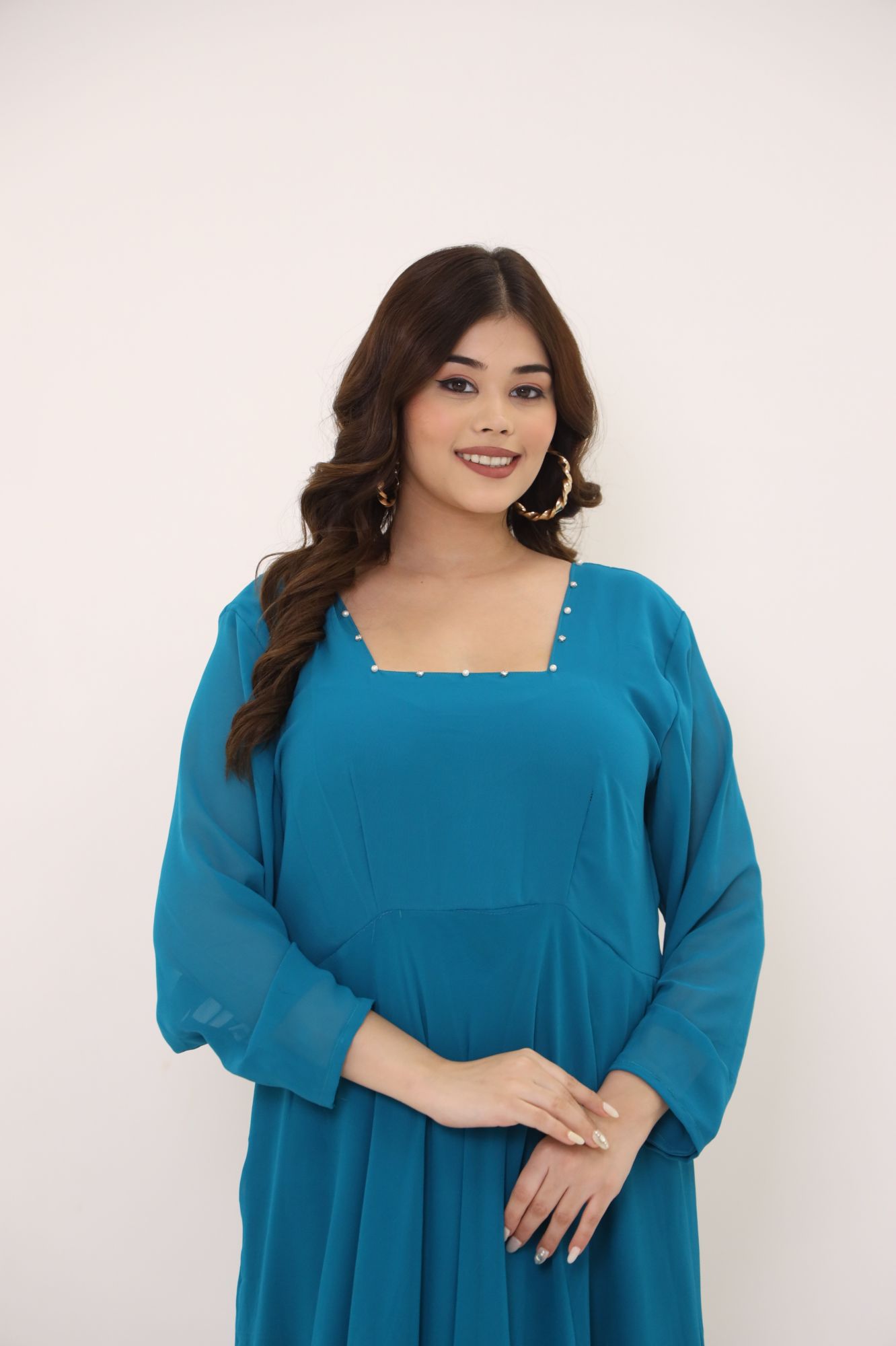 Blue Moon Tiered Georgette Dress