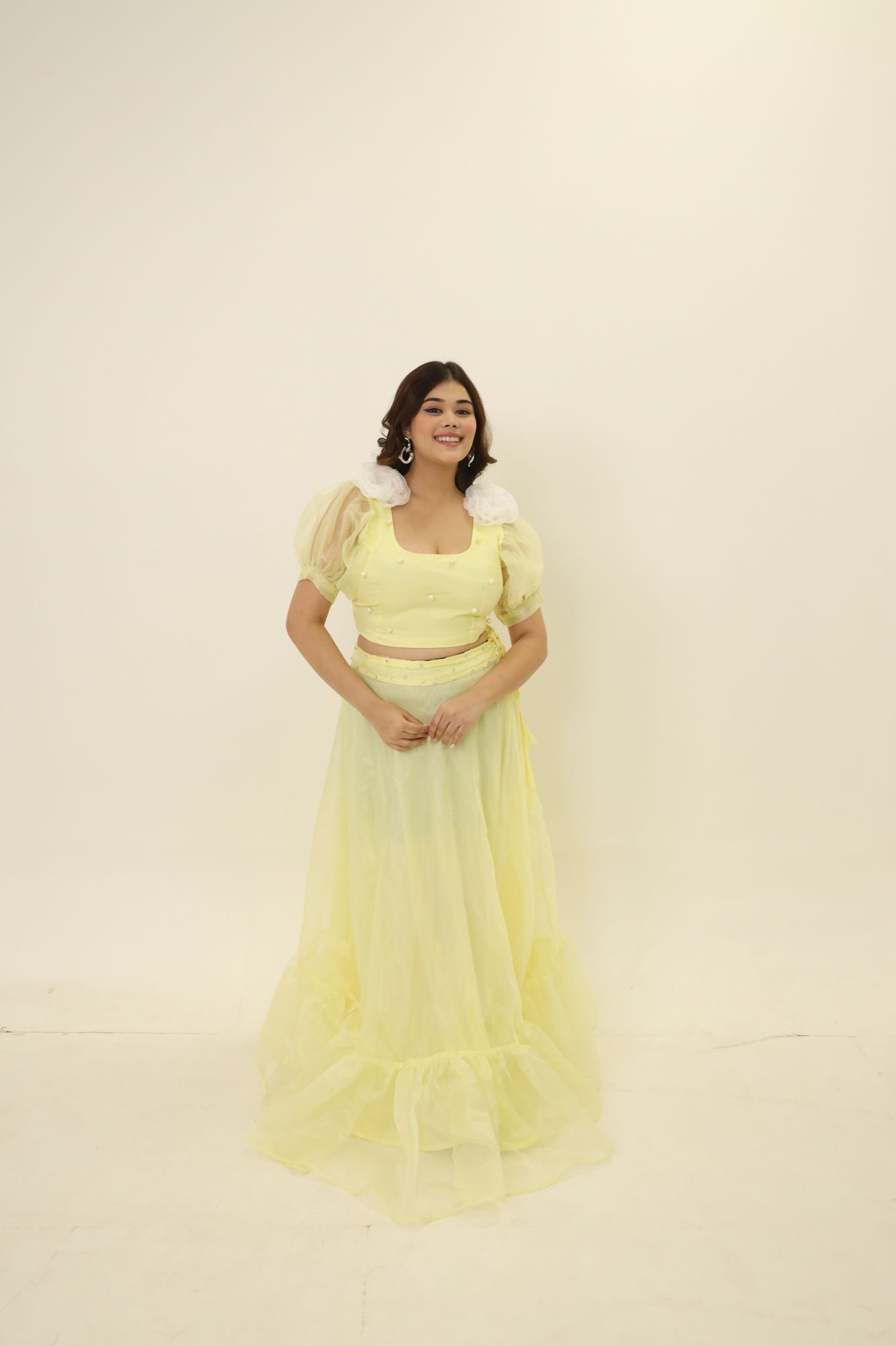 Yellow Orgenza Lehenga Set