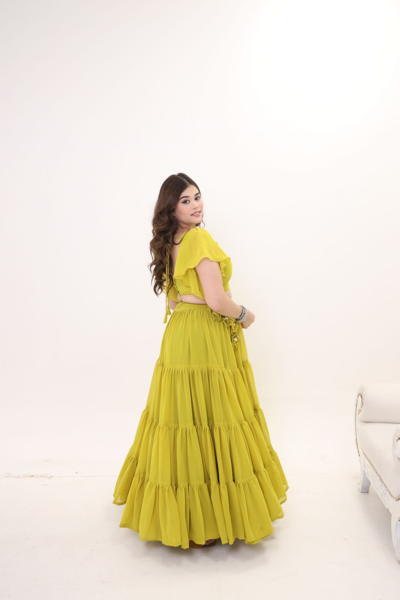 Zahra Green Lehenga Set