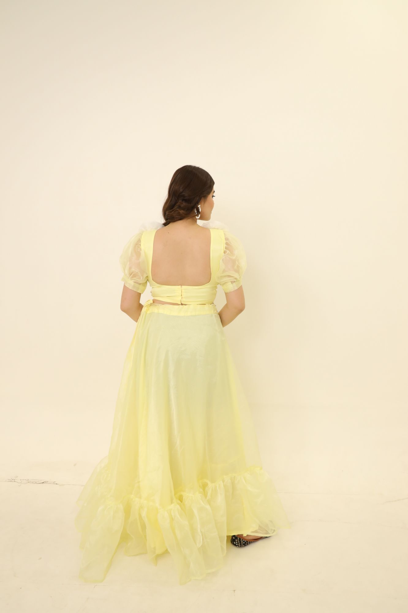Yellow Orgenza Lehenga Set