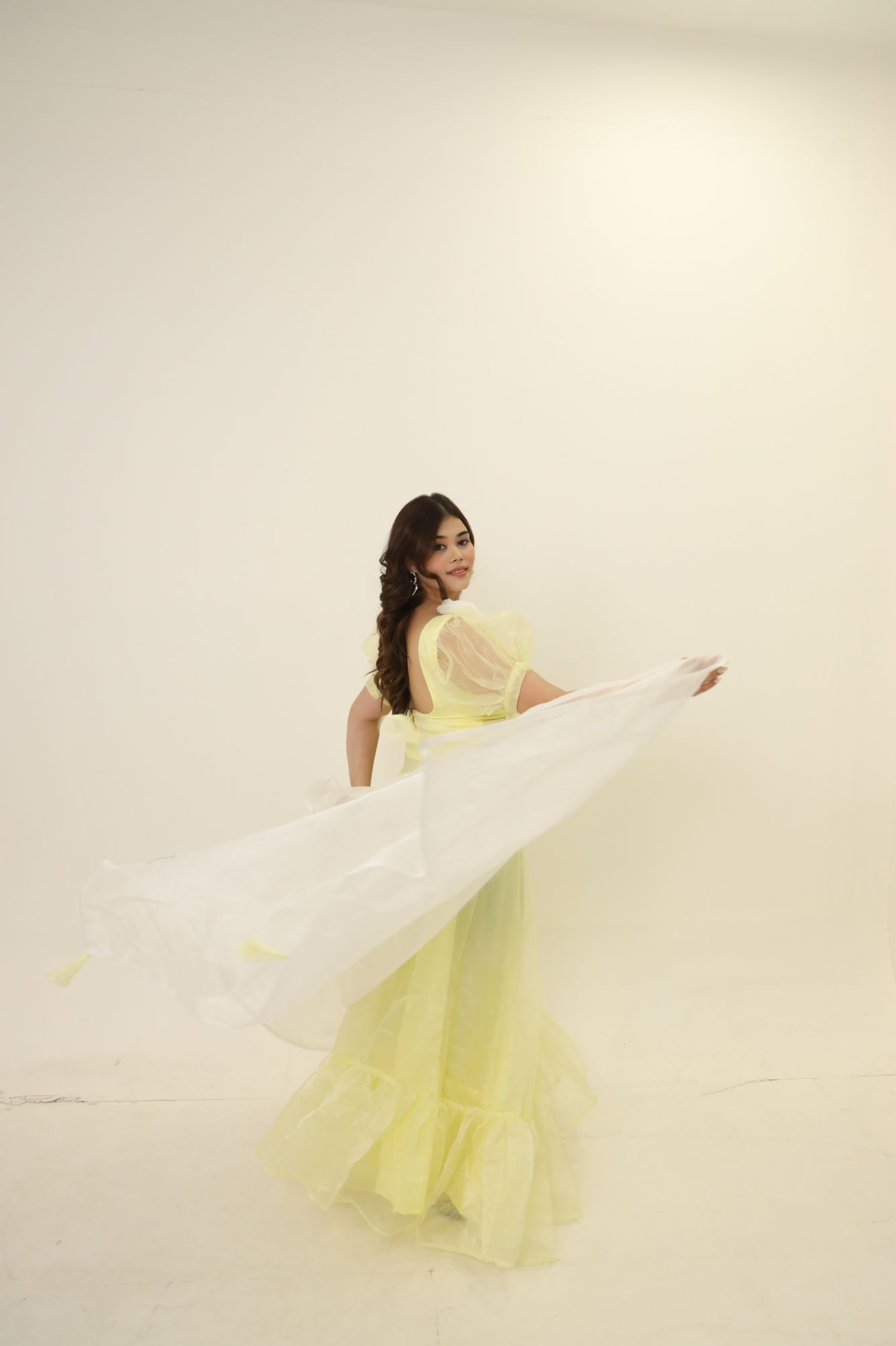Yellow Orgenza Lehenga Set