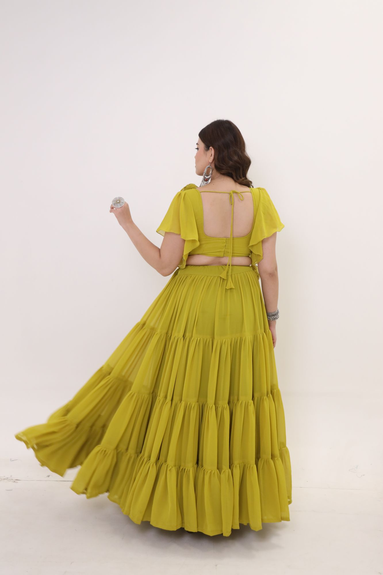 Zahra Green Lehenga Set