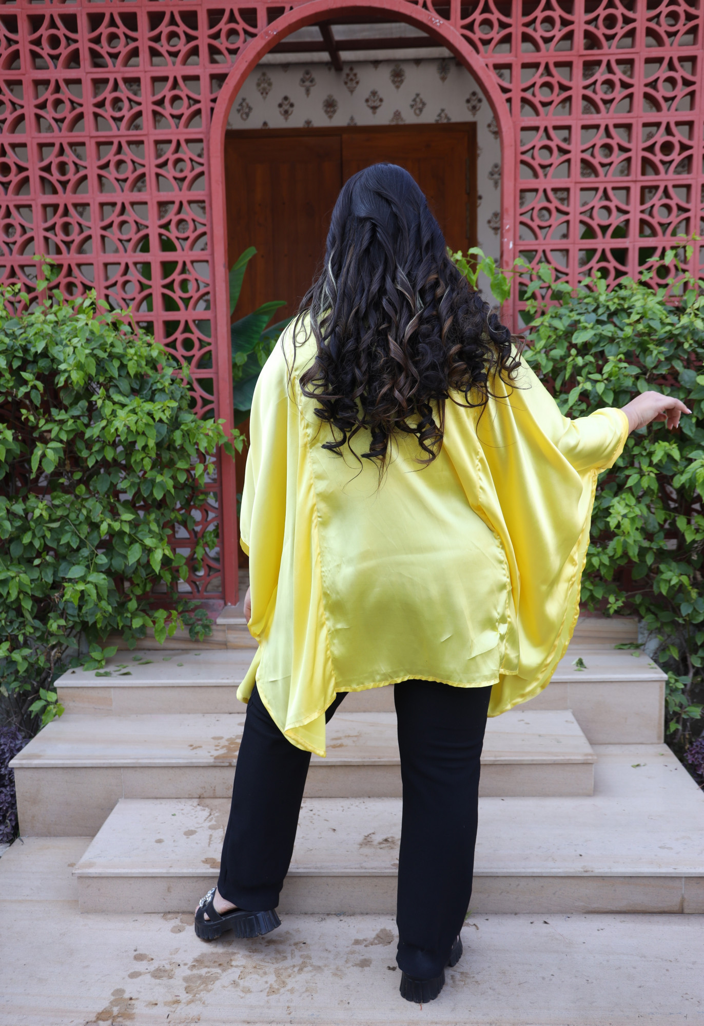 May Every Evil Eye Go Blind Kaftan in Yellow