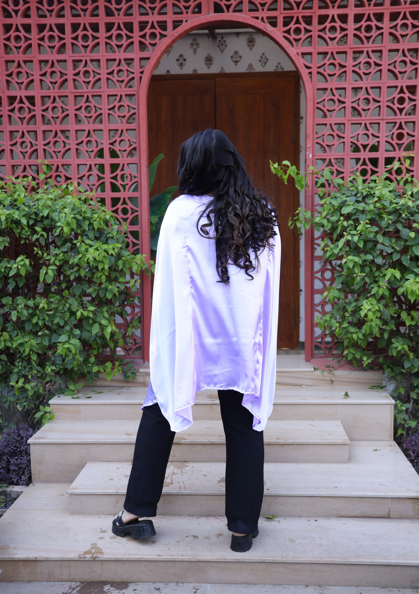 May Every Evil Eye Go Blind Kaftan in Purple