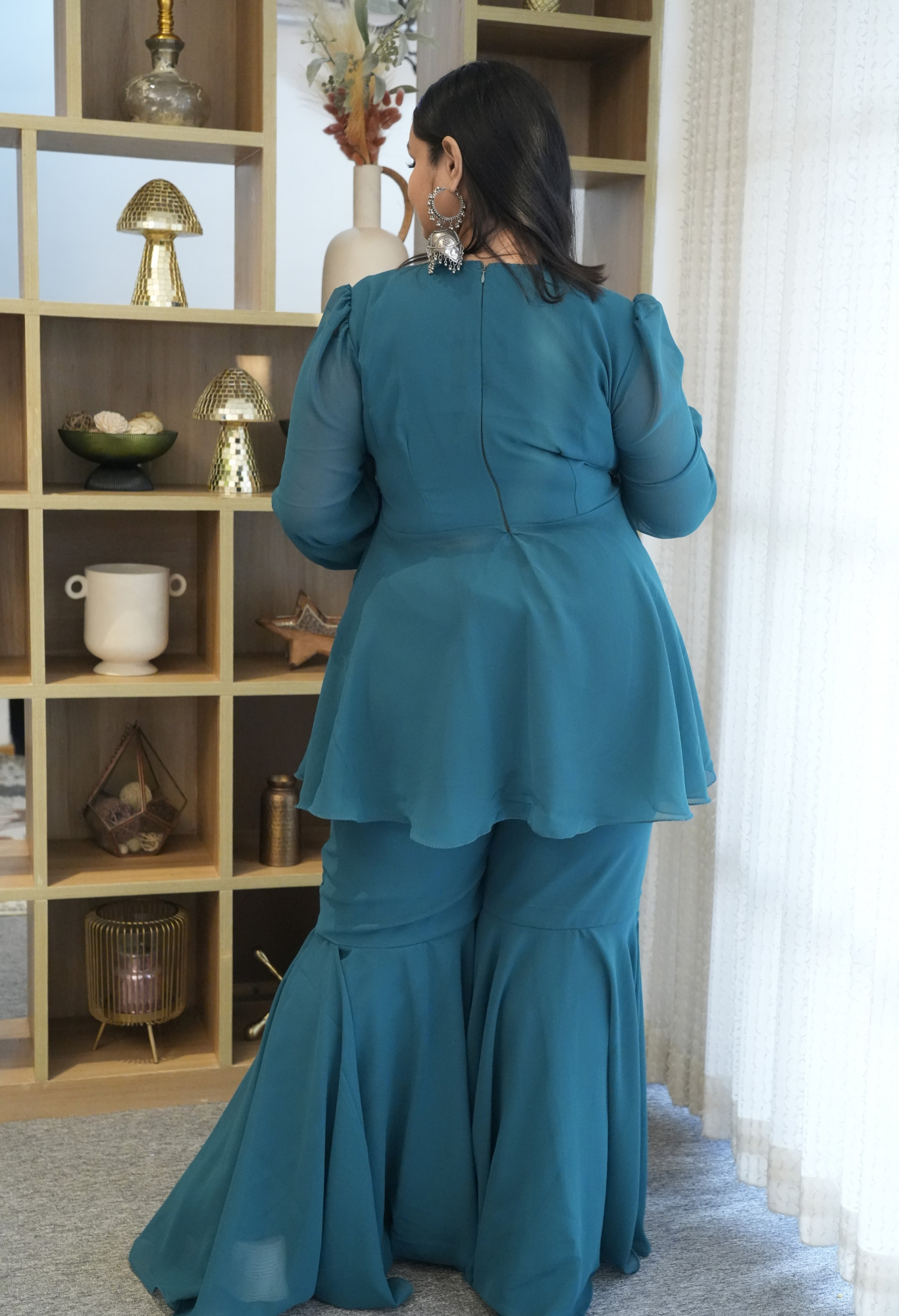 Ocean Breeze Georgette Sharara Set