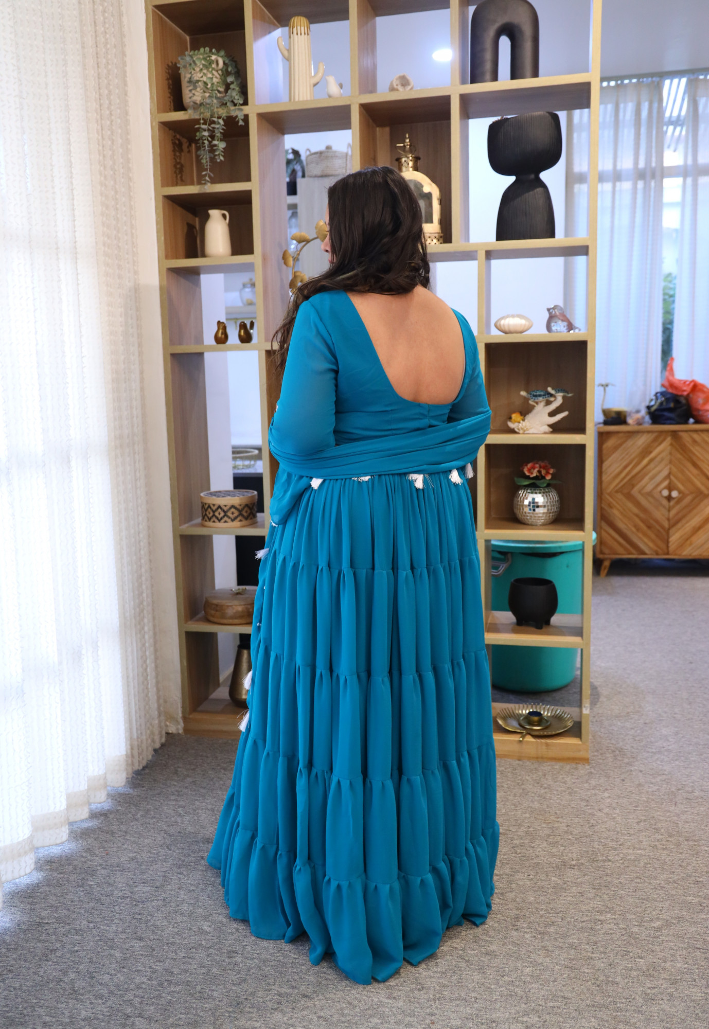 Blue Heaven Georgette Lehenga Set