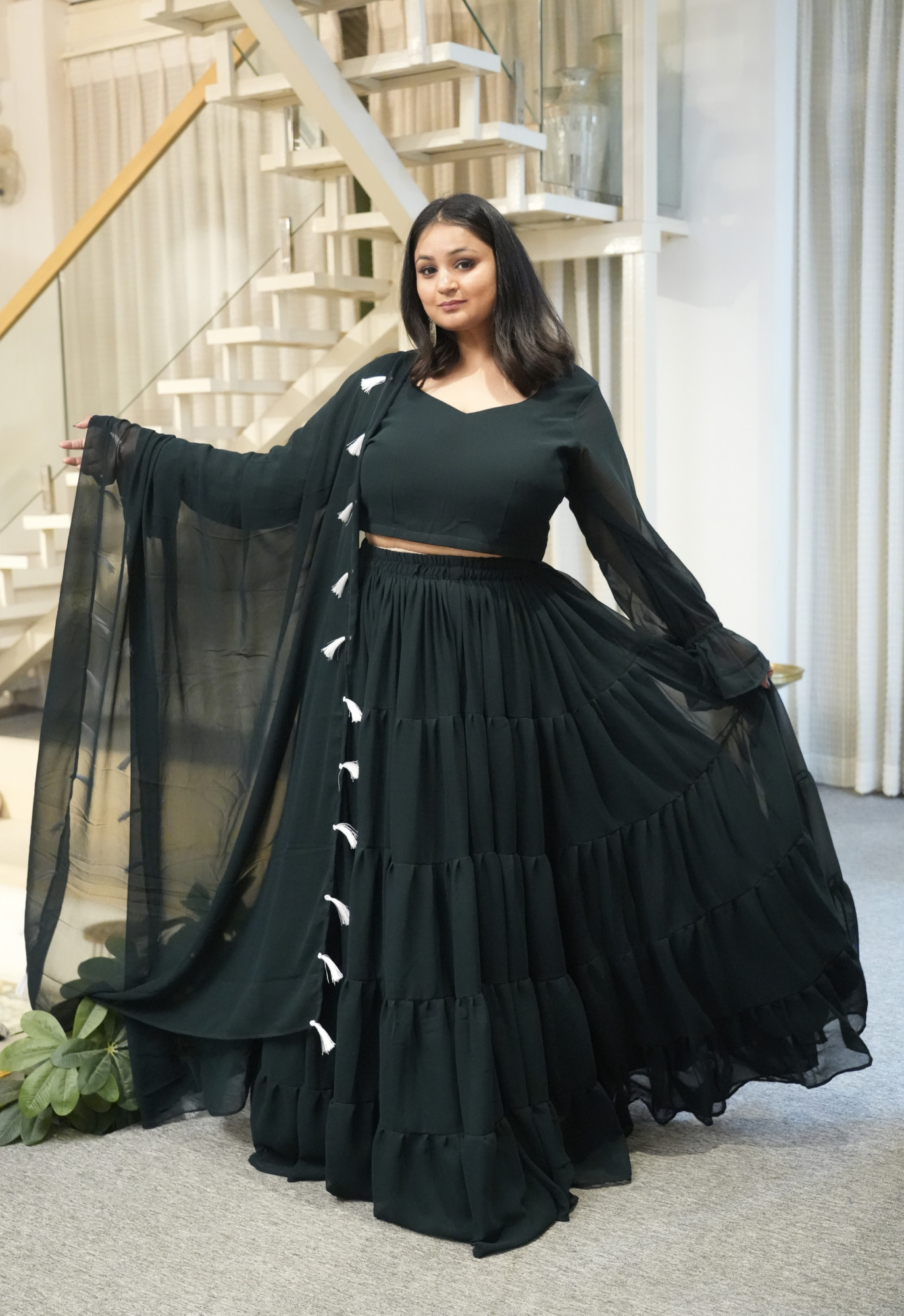 Jungle Jaunt Georgette Lehenga Set