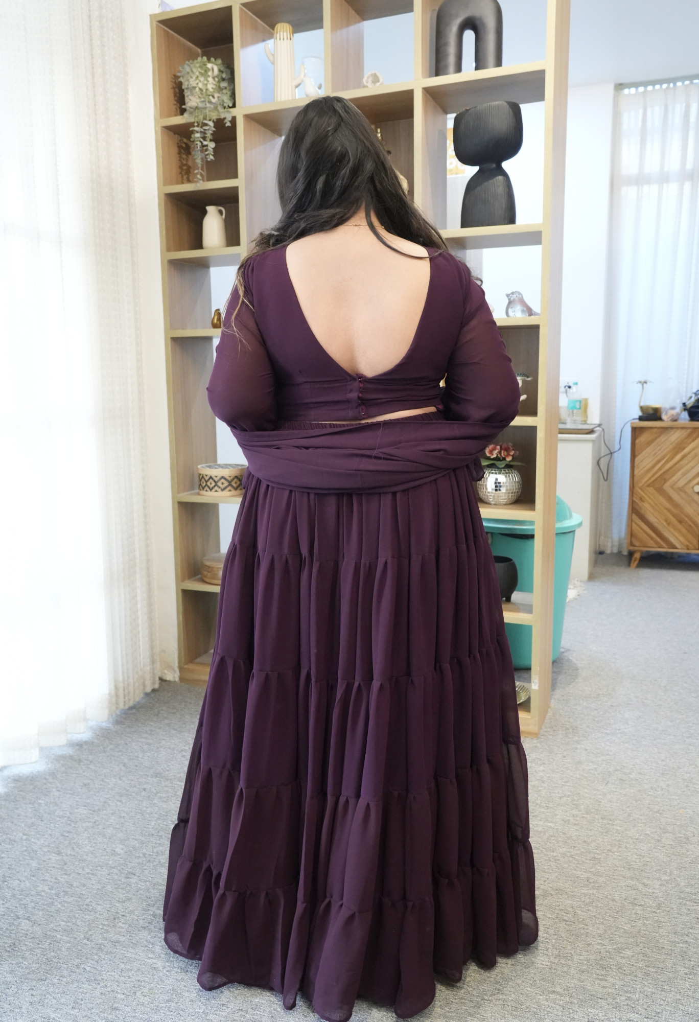 Wine and Dine Georgette Lehenga Set