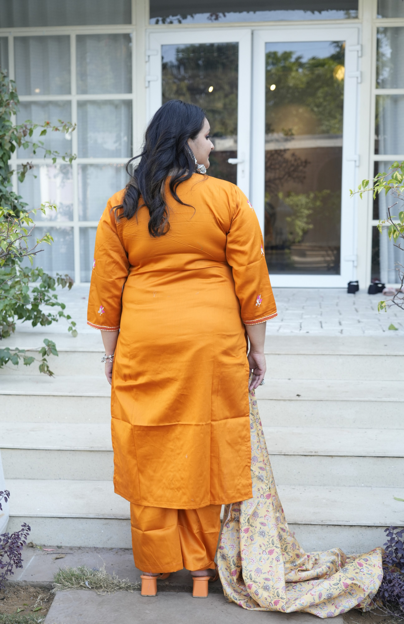 Sand Dune Embroidered Suit Set