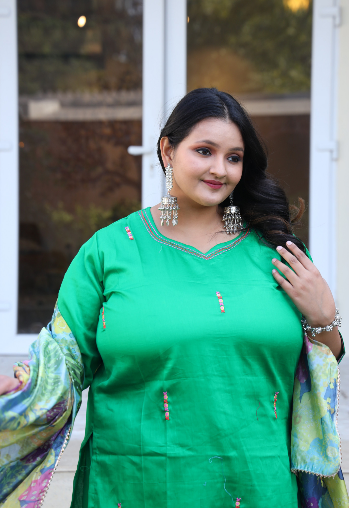 Forest Fantasy Embroidered Suit Set