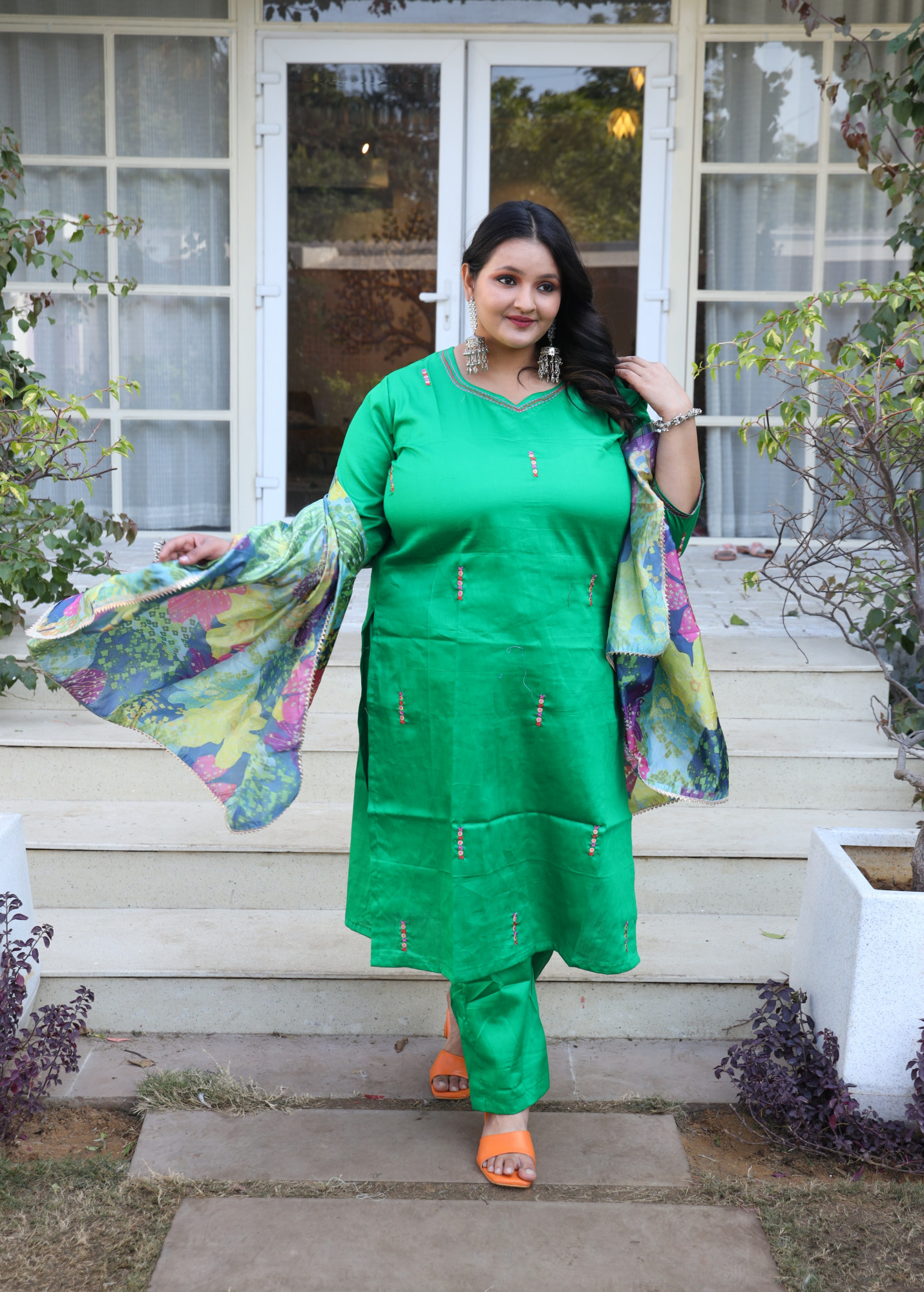 Forest Fantasy Embroidered Suit Set