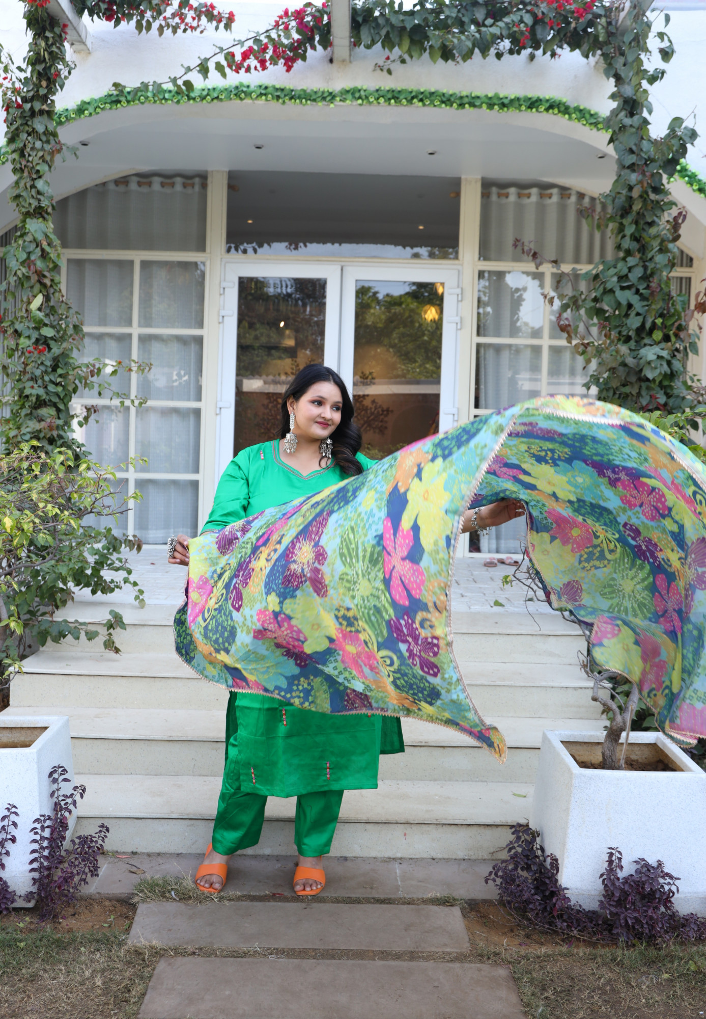 Forest Fantasy Embroidered Suit Set