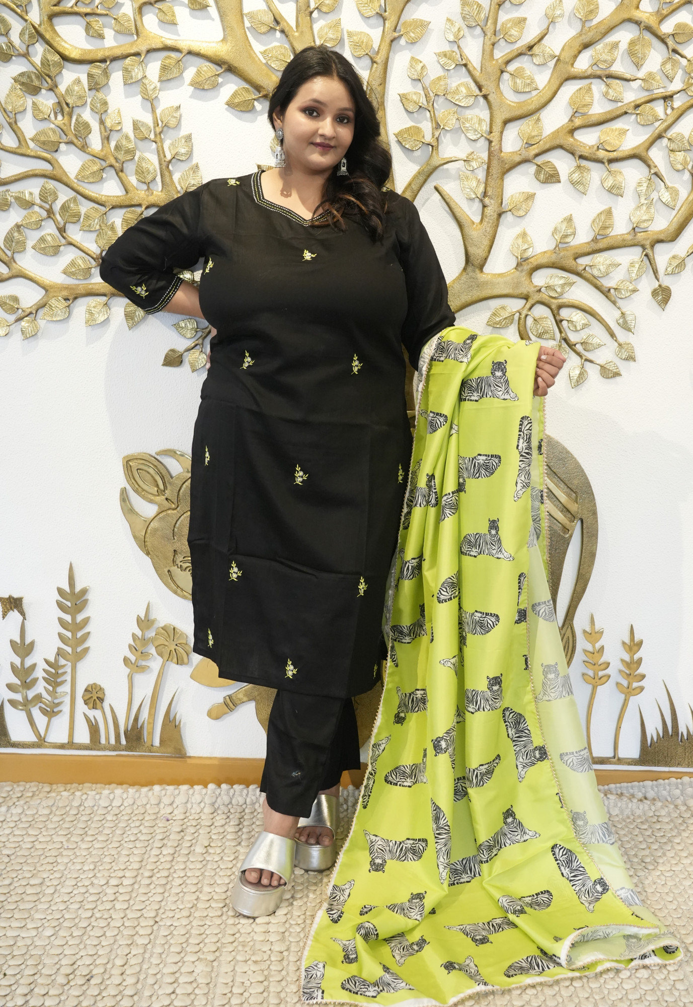 Dark Magic Embroidered Suit Set