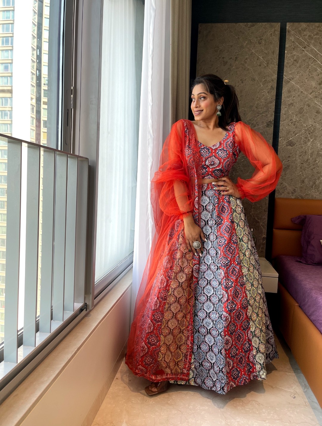 Kalamkari Cotton Lehenga Set