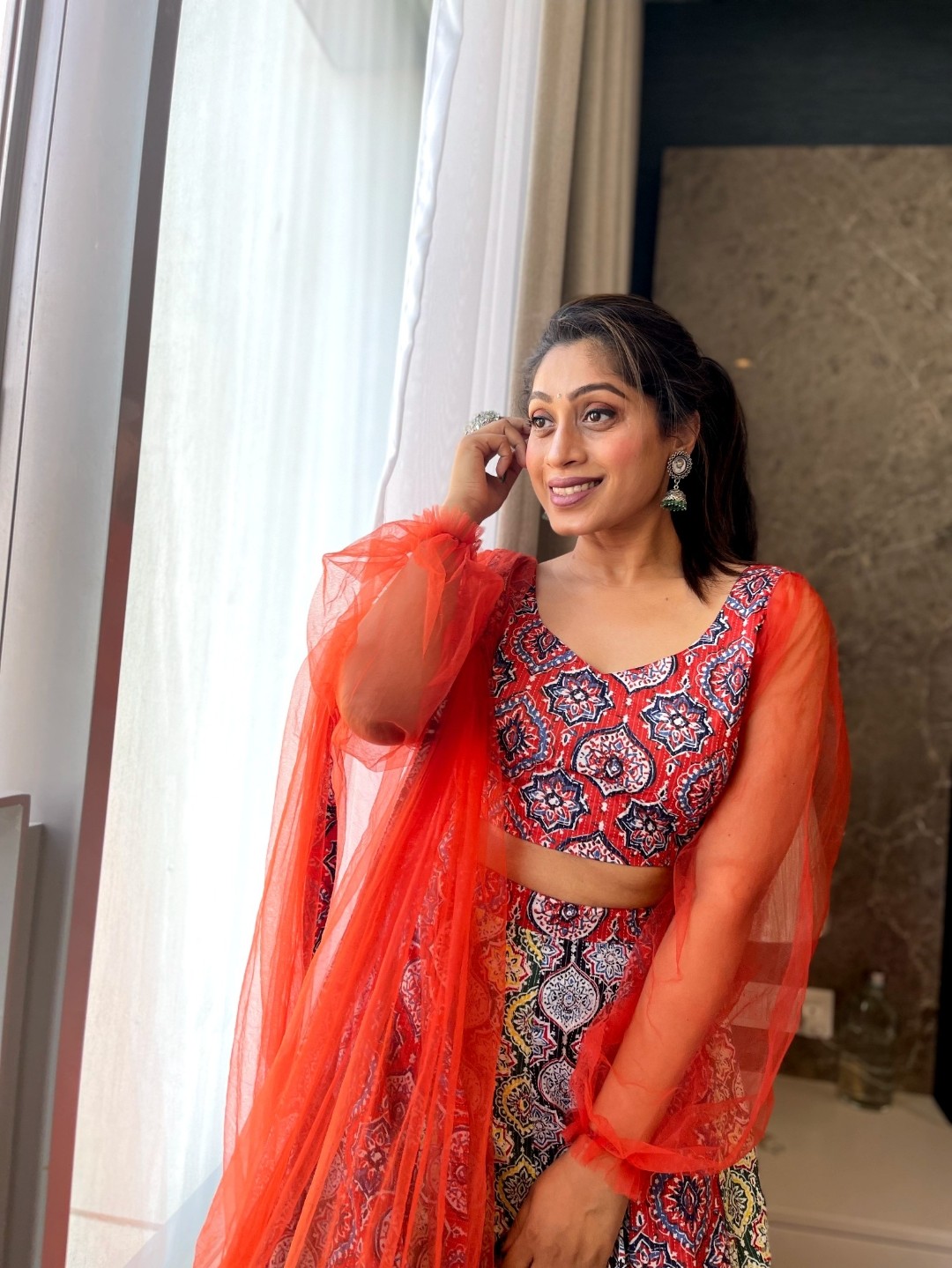 Kalamkari Cotton Lehenga Set