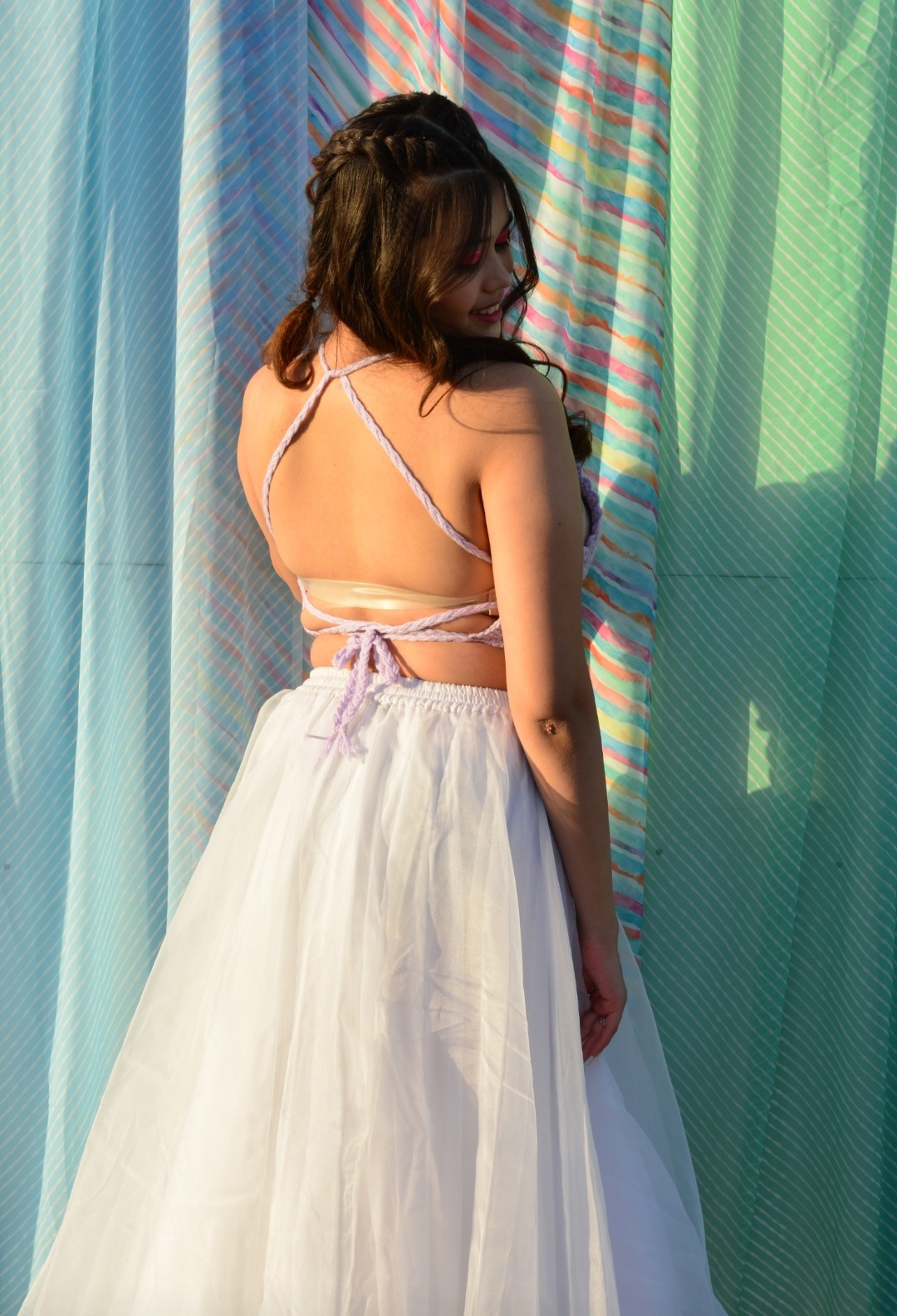 Lavender kaudi croshet top