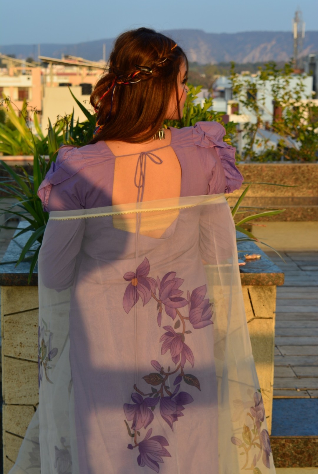 Hina lavender suit set