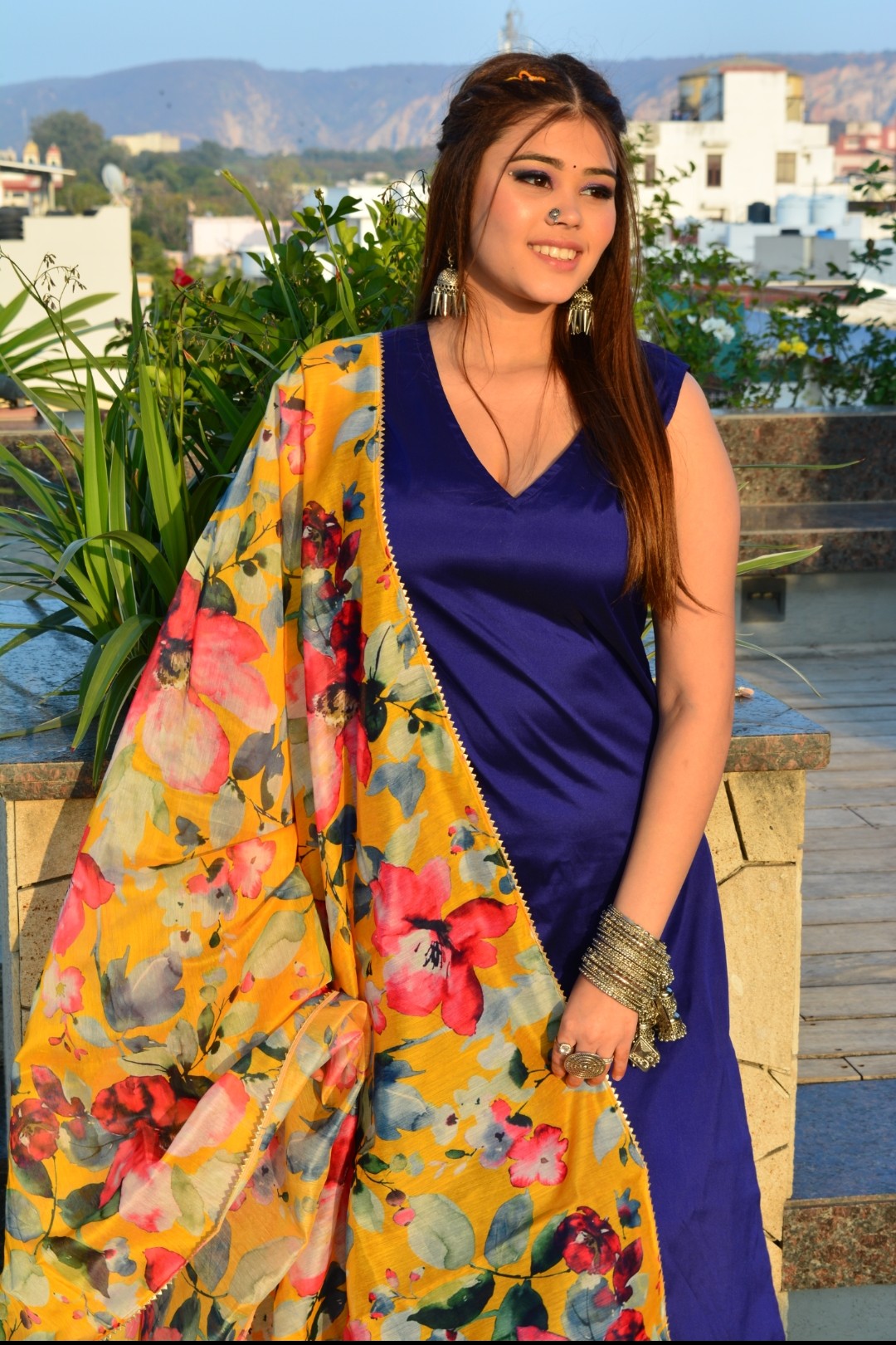 Ada blue suit set