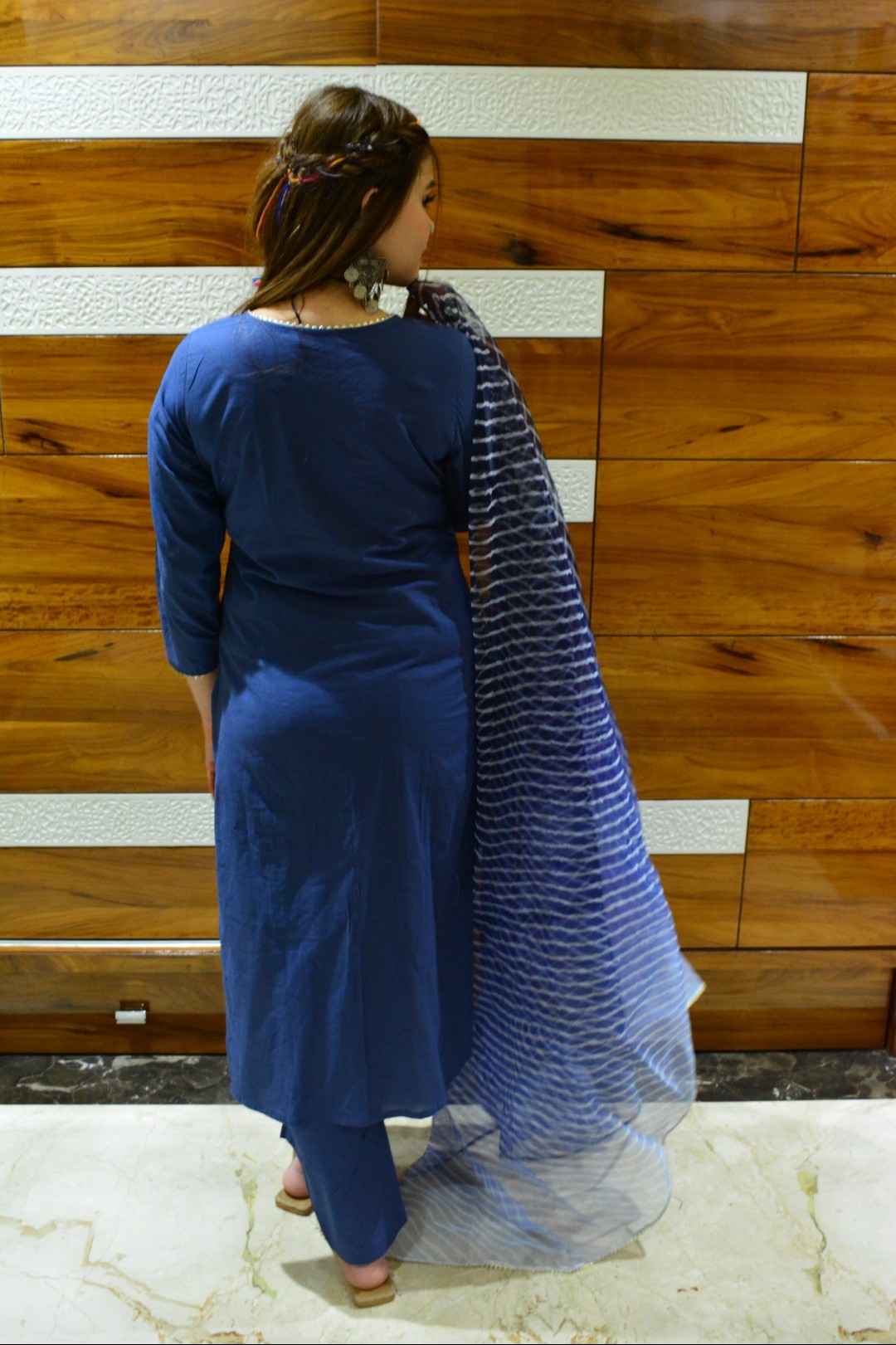 Huma blue suit set