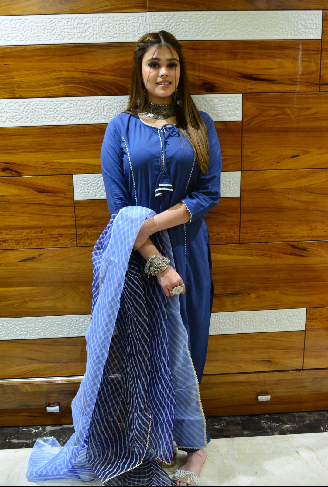 Huma blue suit set