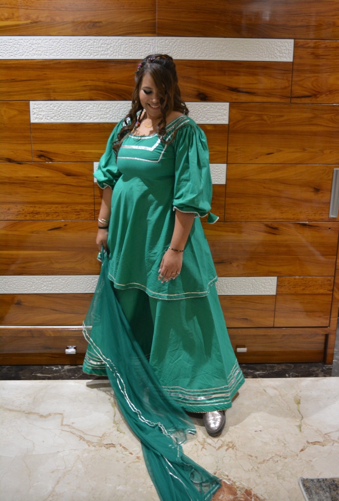 Majestic Green Sharara Suit Set