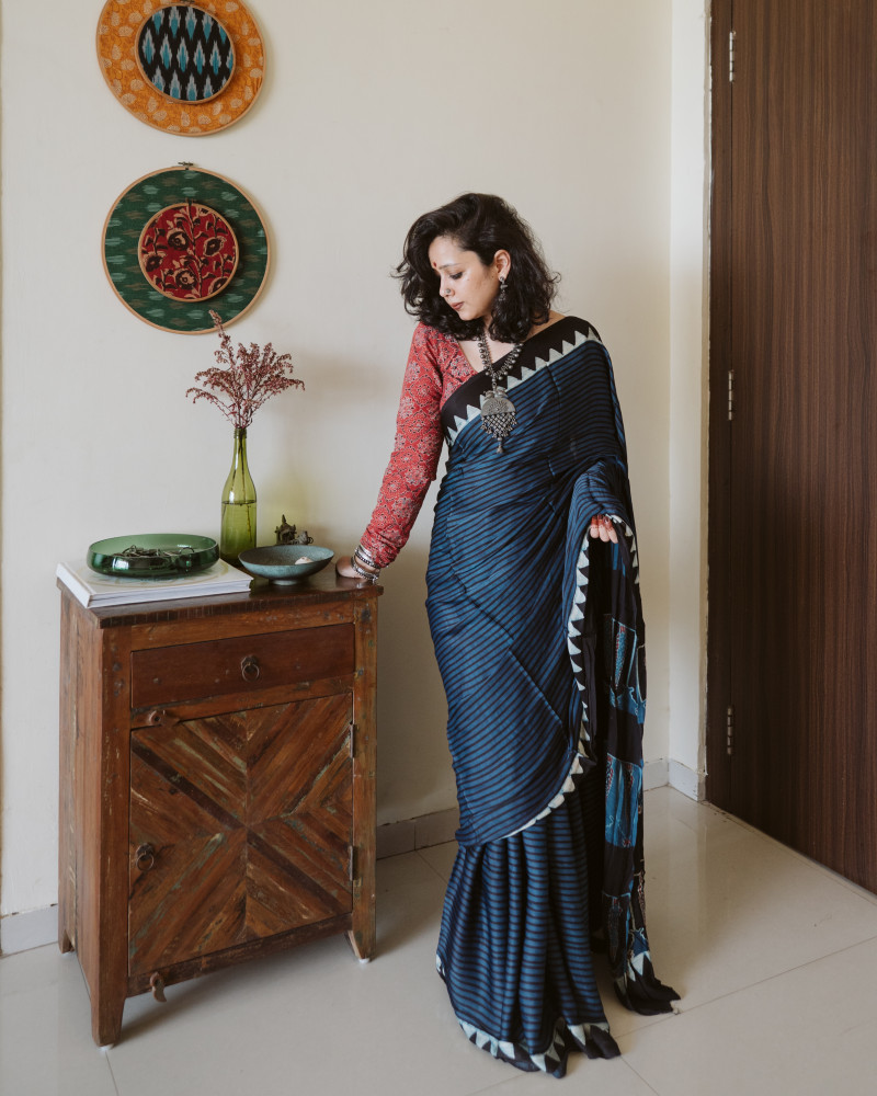 Image of Ajrakh x Modal Silk