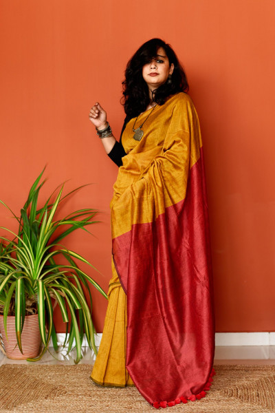 Sunehri Cotton Saree