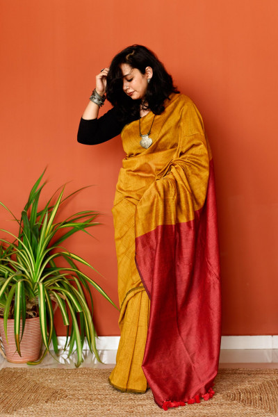 Sunehri Cotton Saree
