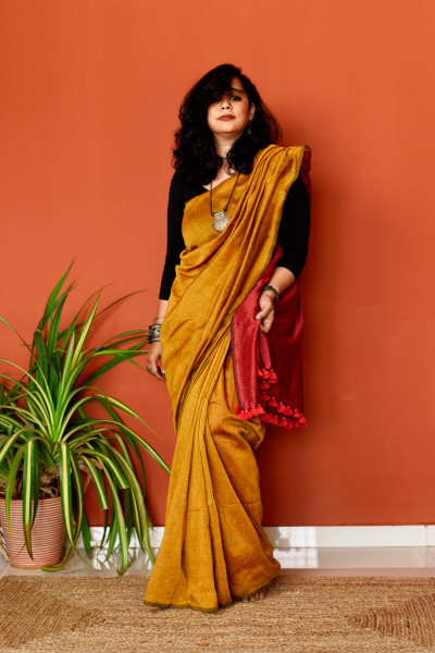 Sunehri Cotton Saree