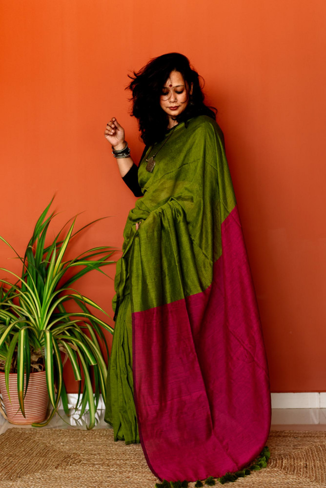 Image of Gulmohar Cotton Saree