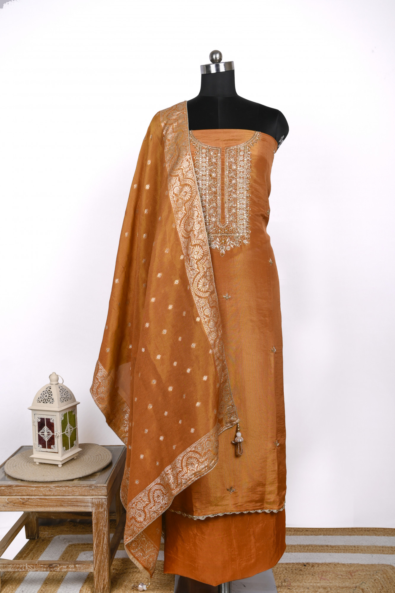 Sienna Shimmer Suit Set with Beautiful Dupatta - 912-AC19897