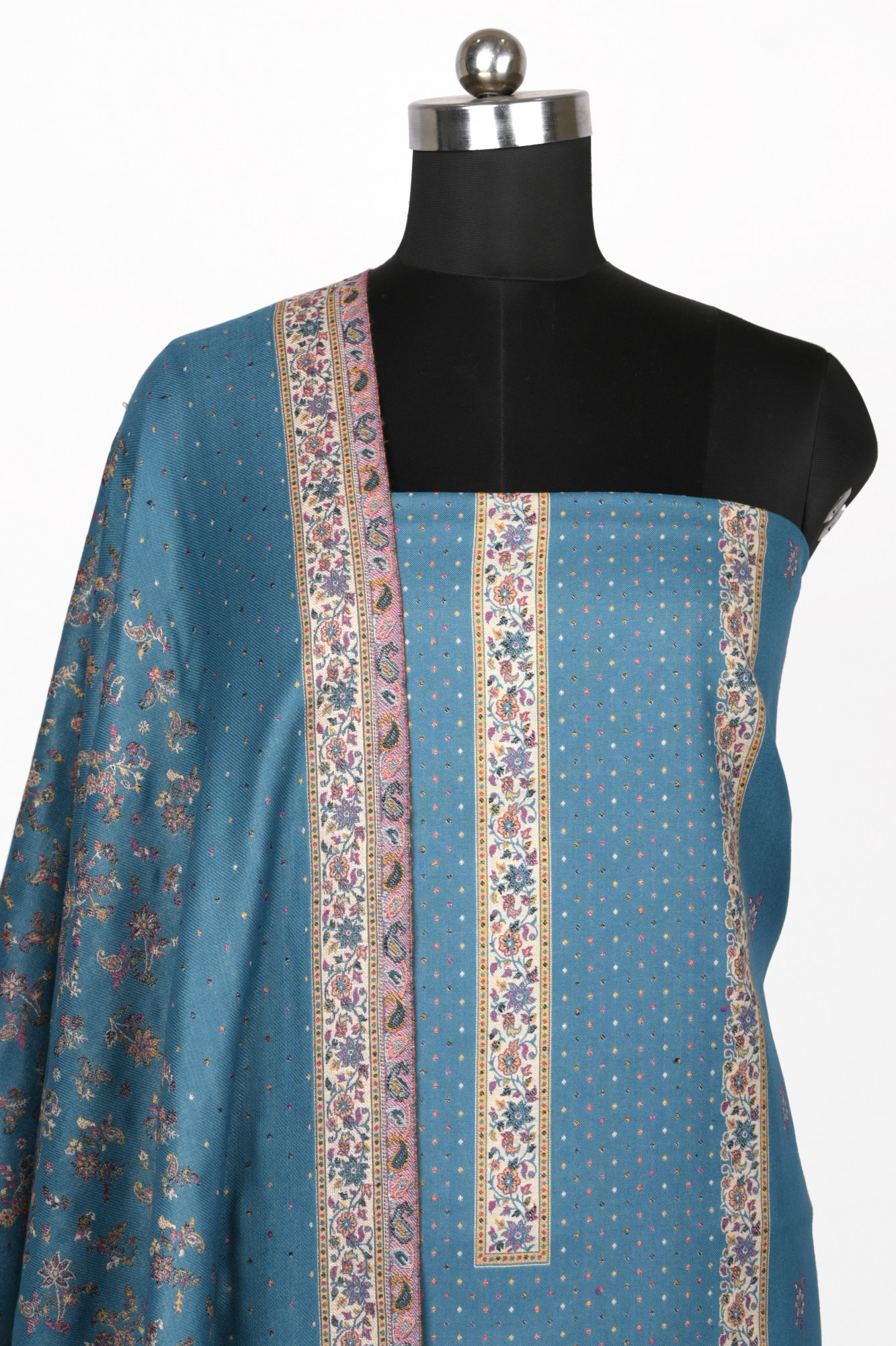 Firoze Printed Pashmina Suit Set With Dupatta - 131-490A