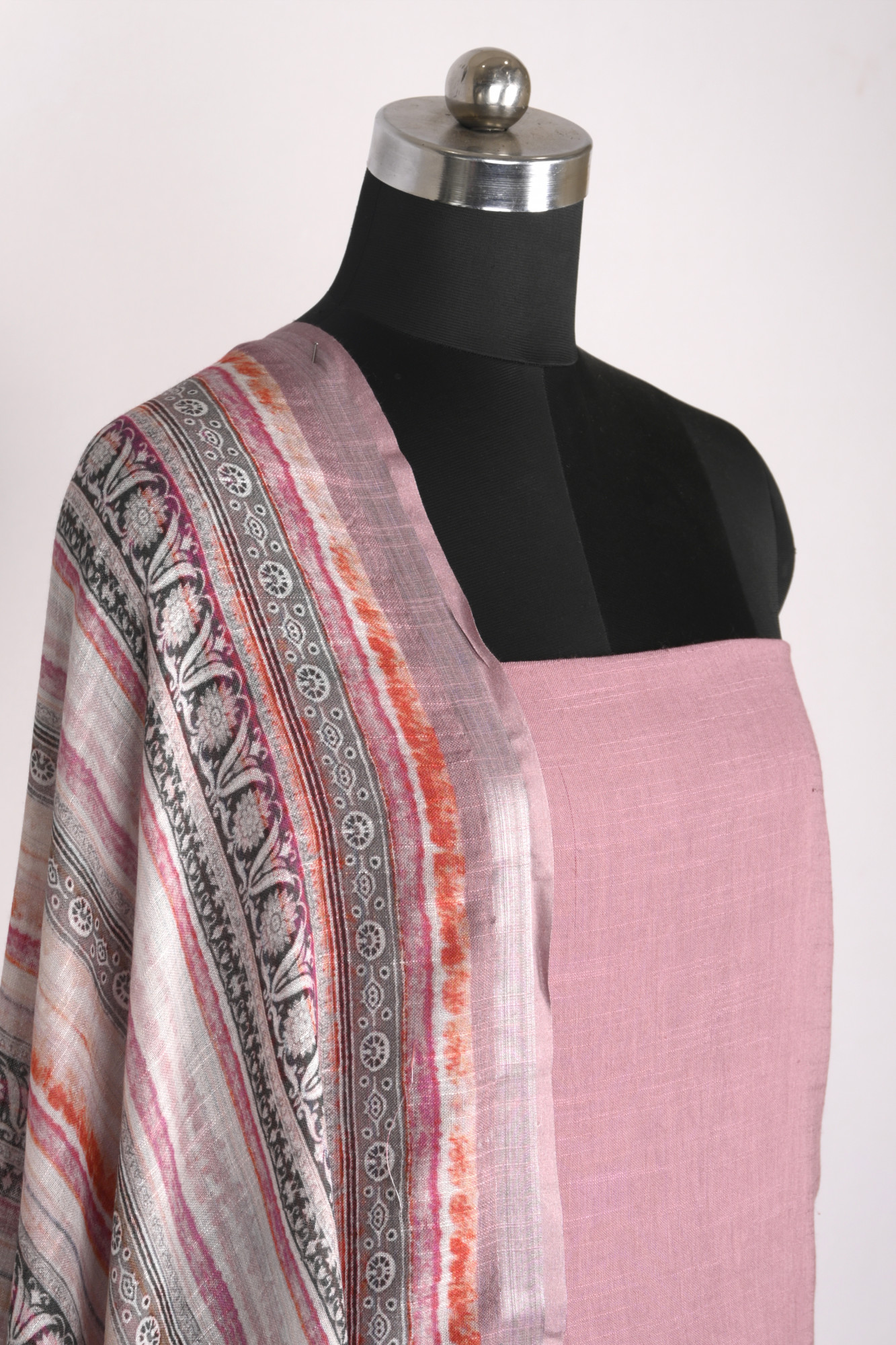 Purple Linen Beautiful Suit Set with Dupatta - 996-CTLN1111-3A