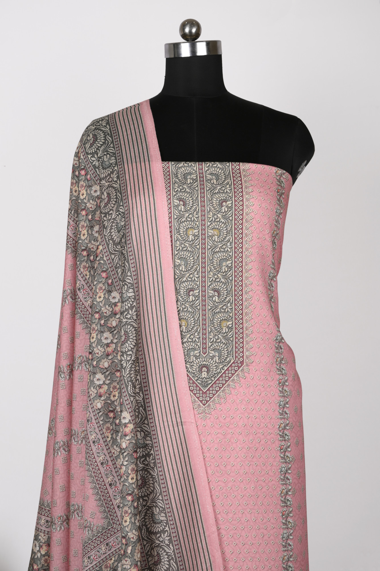 Pink Spun Digital printed Suit with Dupatta - KOH13784C