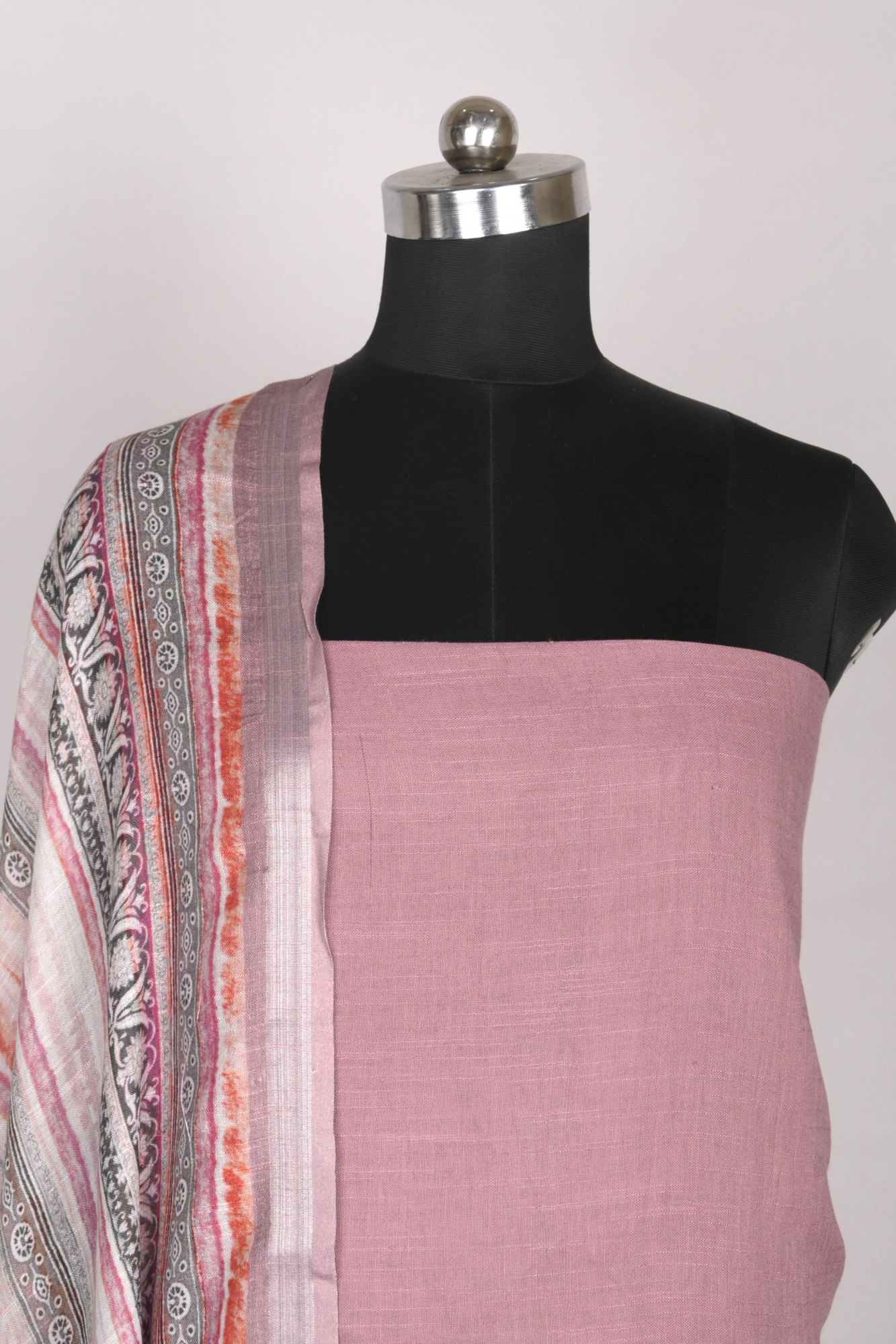 Purple Linen Beautiful Suit Set with Dupatta - 996-CTLN1111-3A