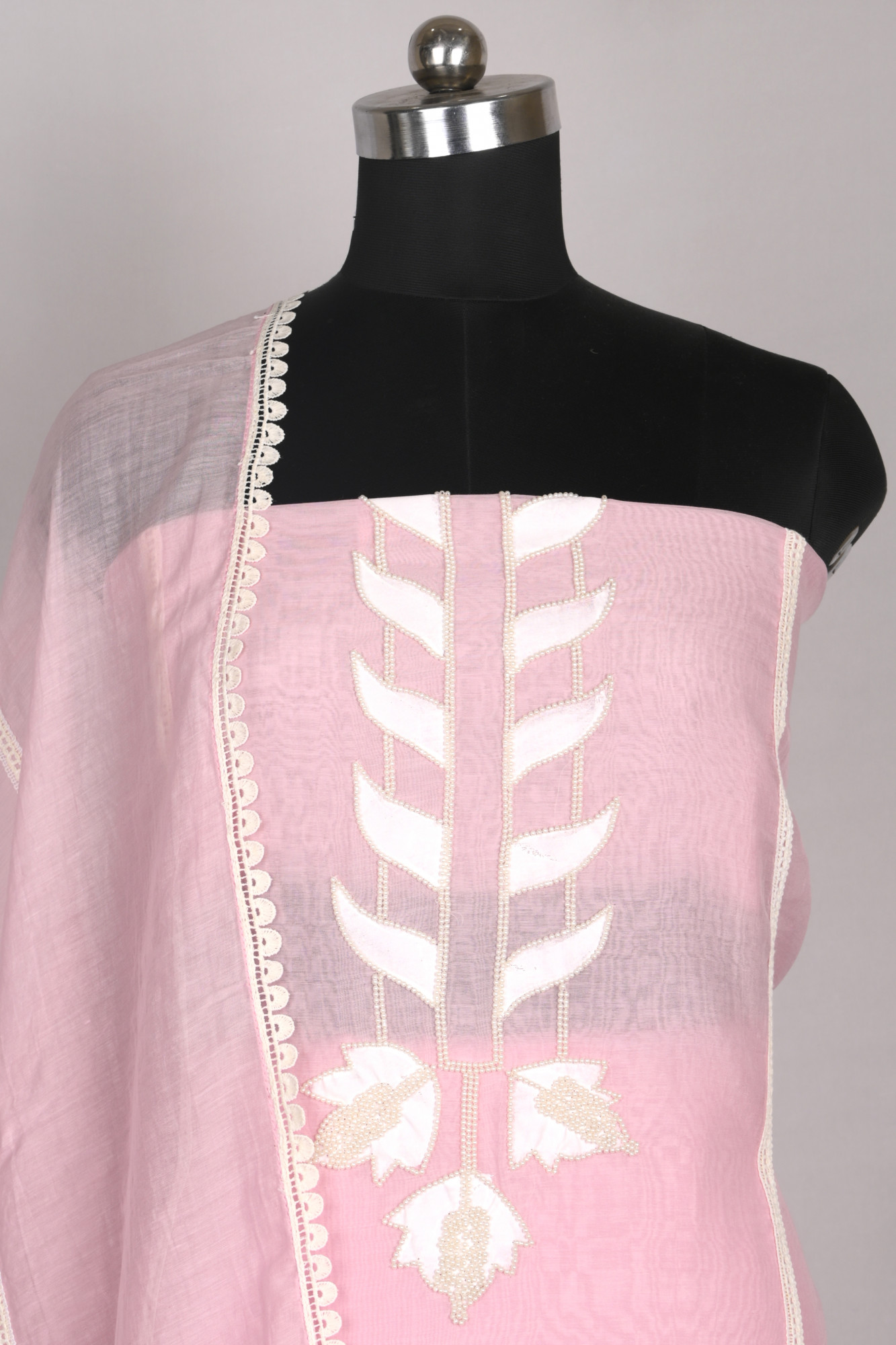 Pink Mul Chanderi Beautiful Suit Set with Dupatta - 1001-JSB1209